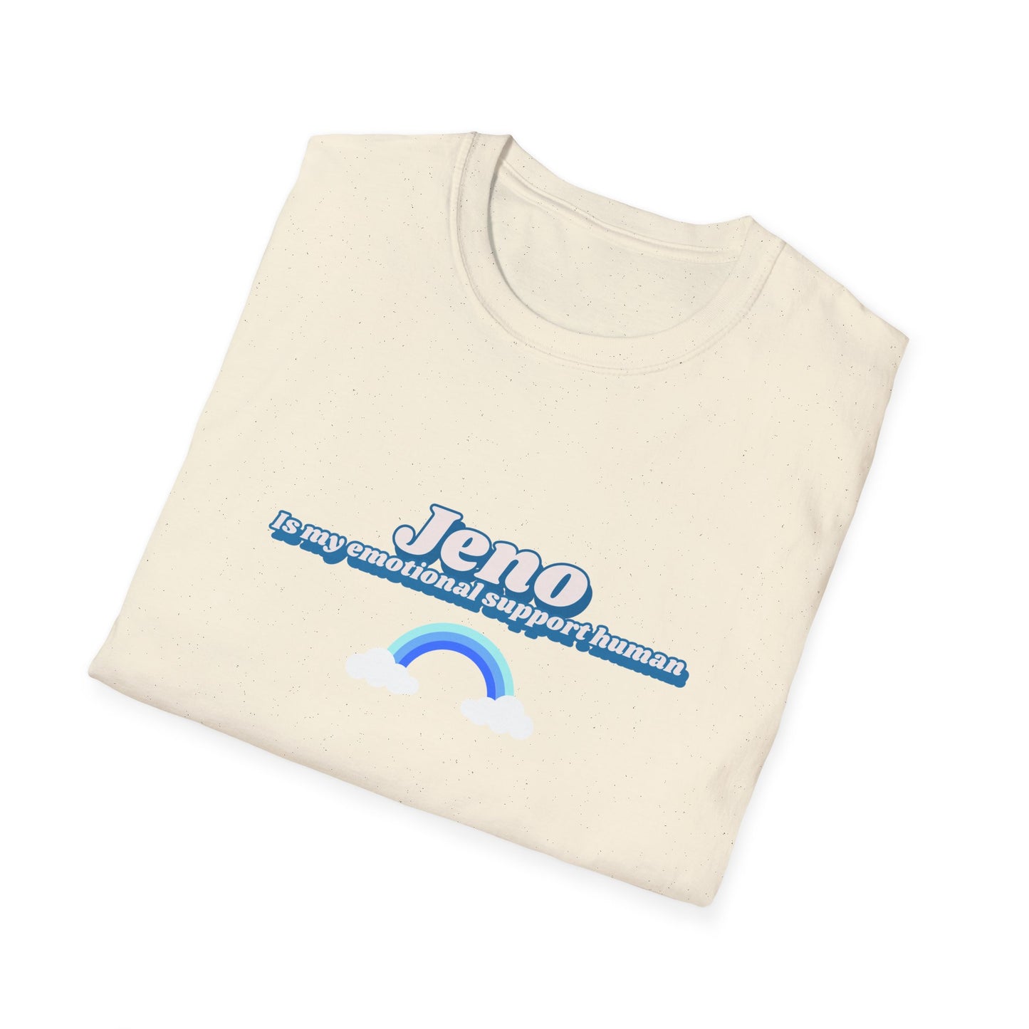 NCTDream Jeno is my emotional support human unisex softstyle t-shirt funny graphic tee