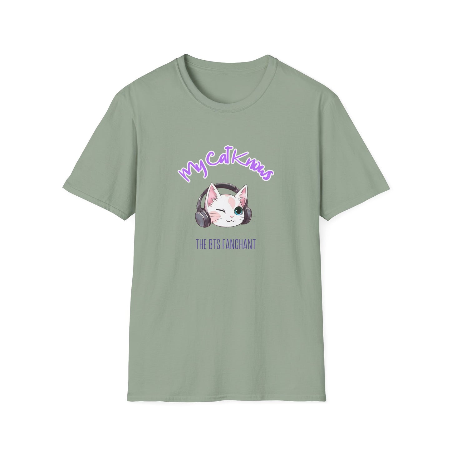 BTS Funny T My cat knows the BTS fanchant custom fan shirt