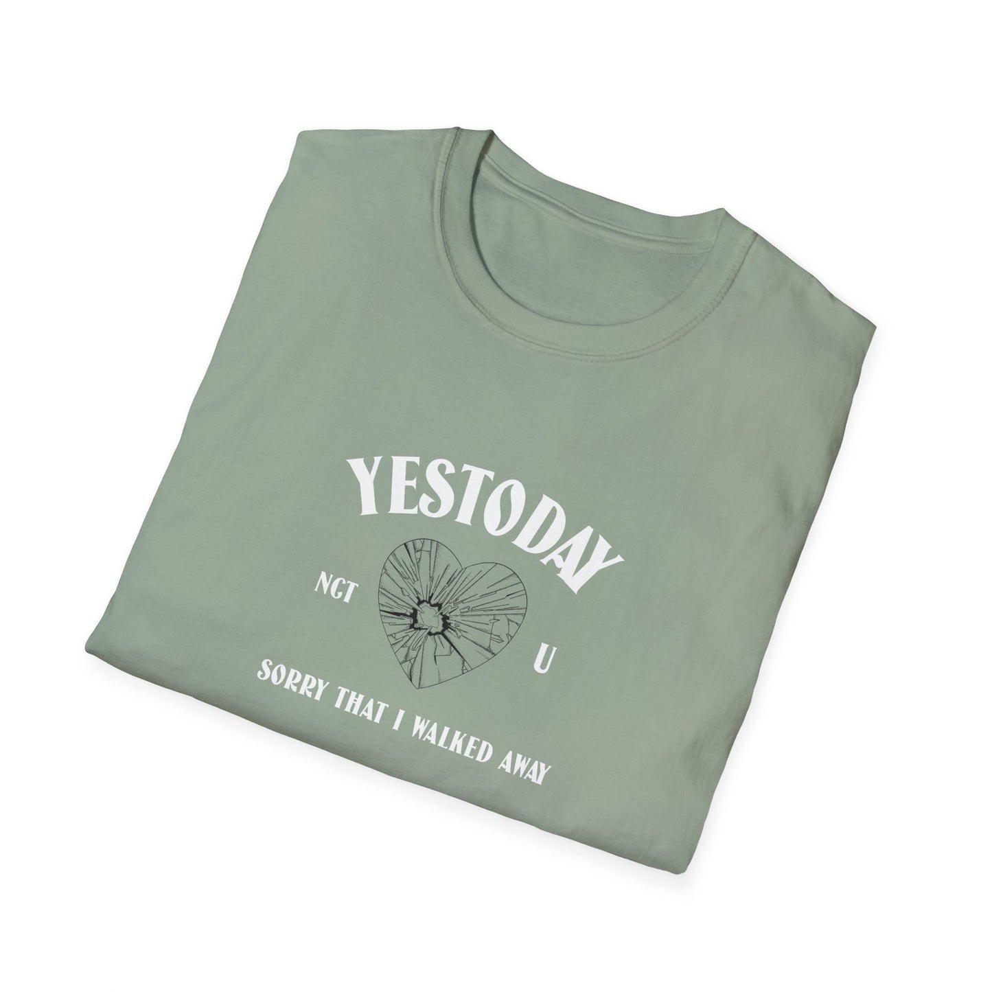 NCT U Yestoday Lyric fan tee unisex softstyle T-Shirt Doyoung Lucas Taeyong Wayv