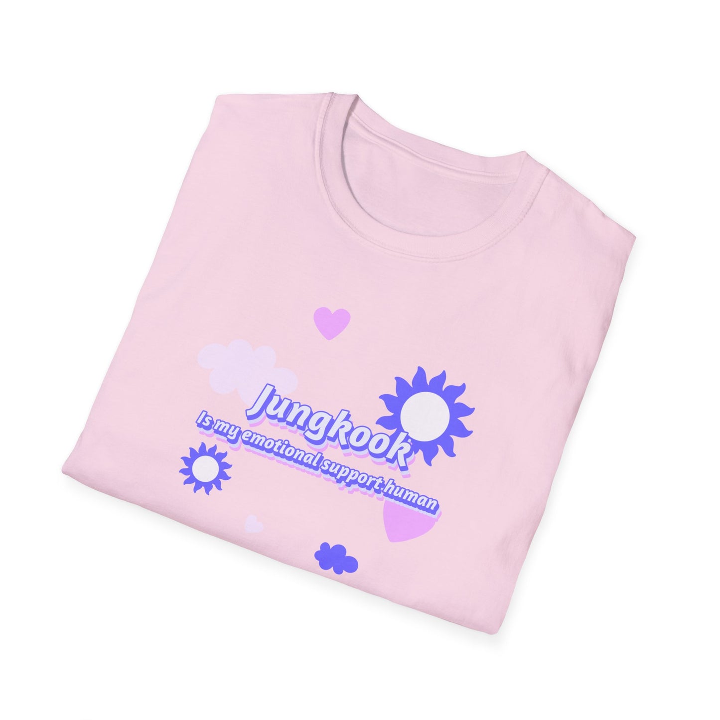 BTS Jungkook is my emotional support human unisex softstyle graphic t-Shirt