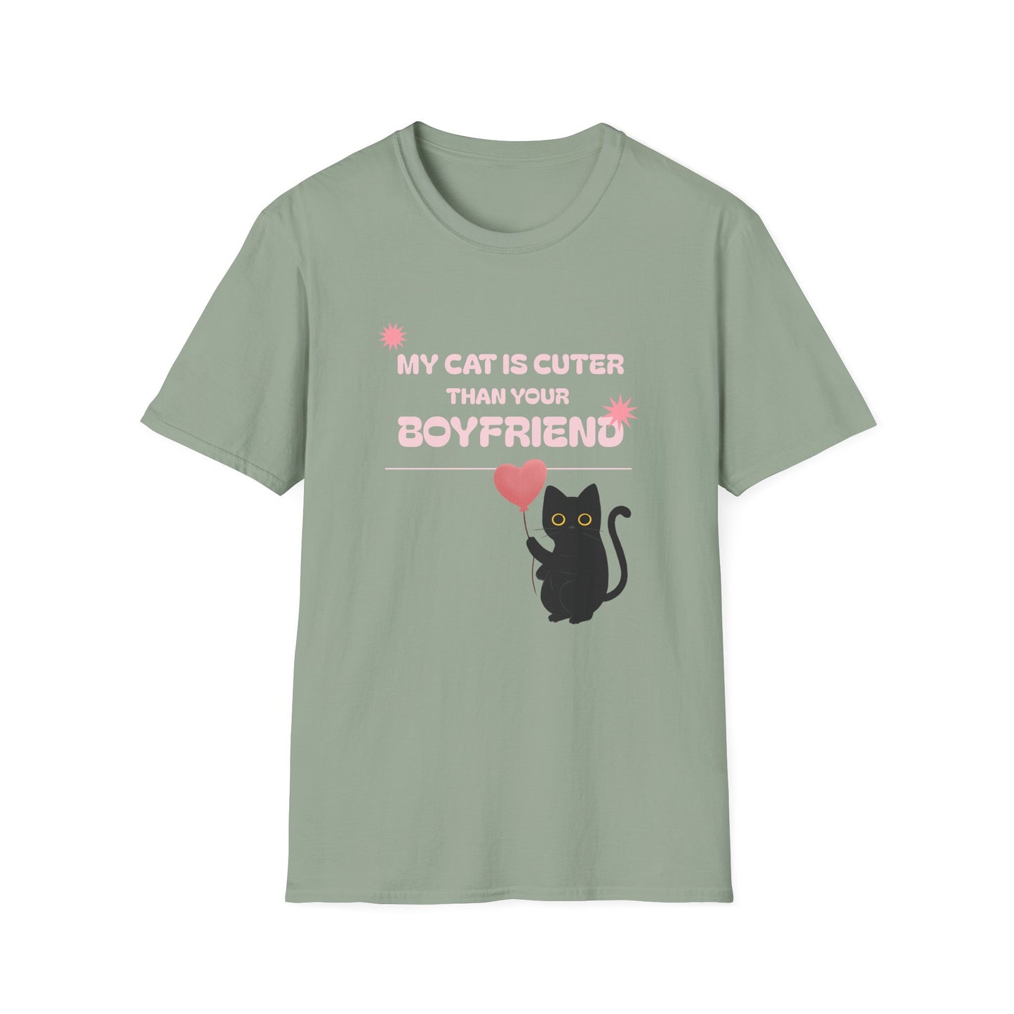 “My Cat Is Cuter Than Your Boyfriend” T-Shirt – Sorry, Not Sorry 😼💅