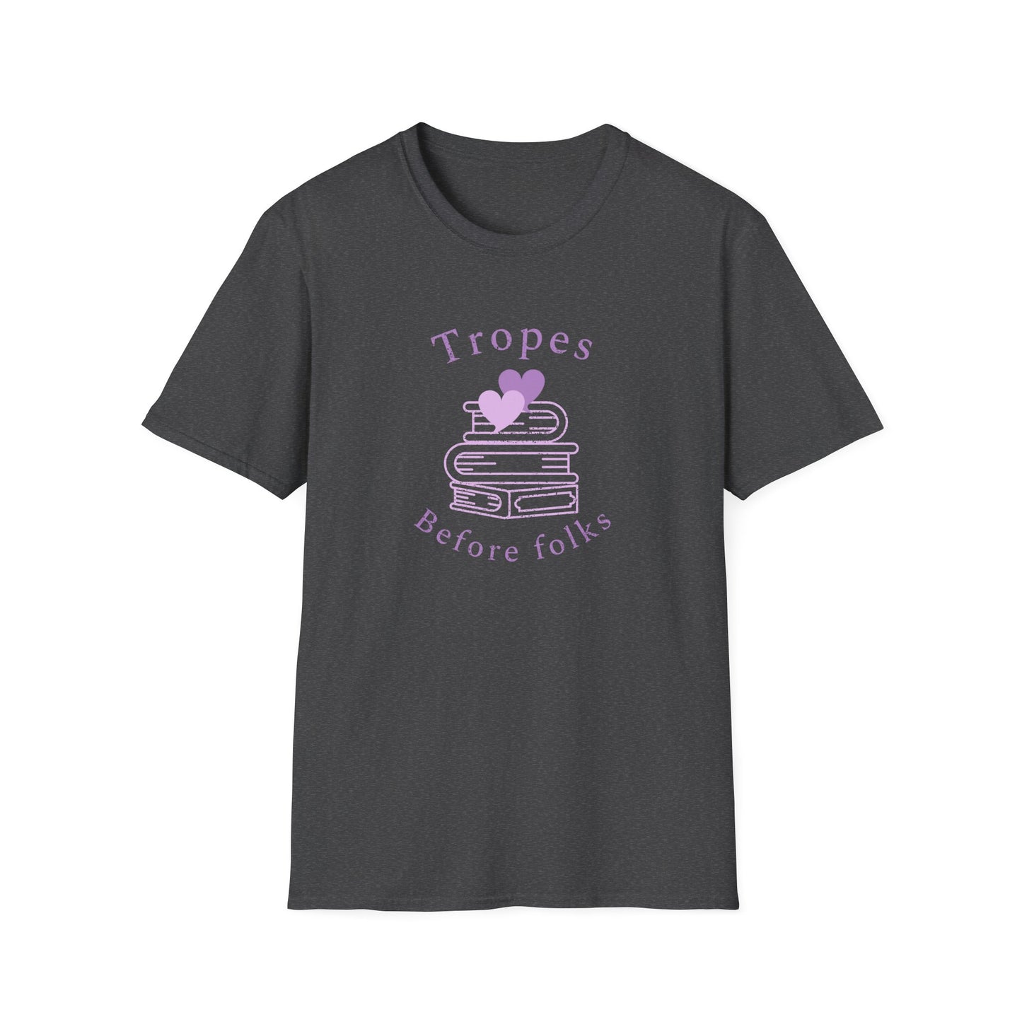 Tropes Before Folks: The Ultimate Fanfic Lovers Unisex Softstyle T-Shirt