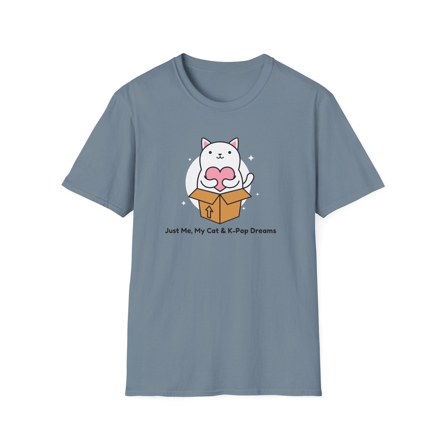 KPOP fan cat lover Just me, my cat, and kpop dreams funny t