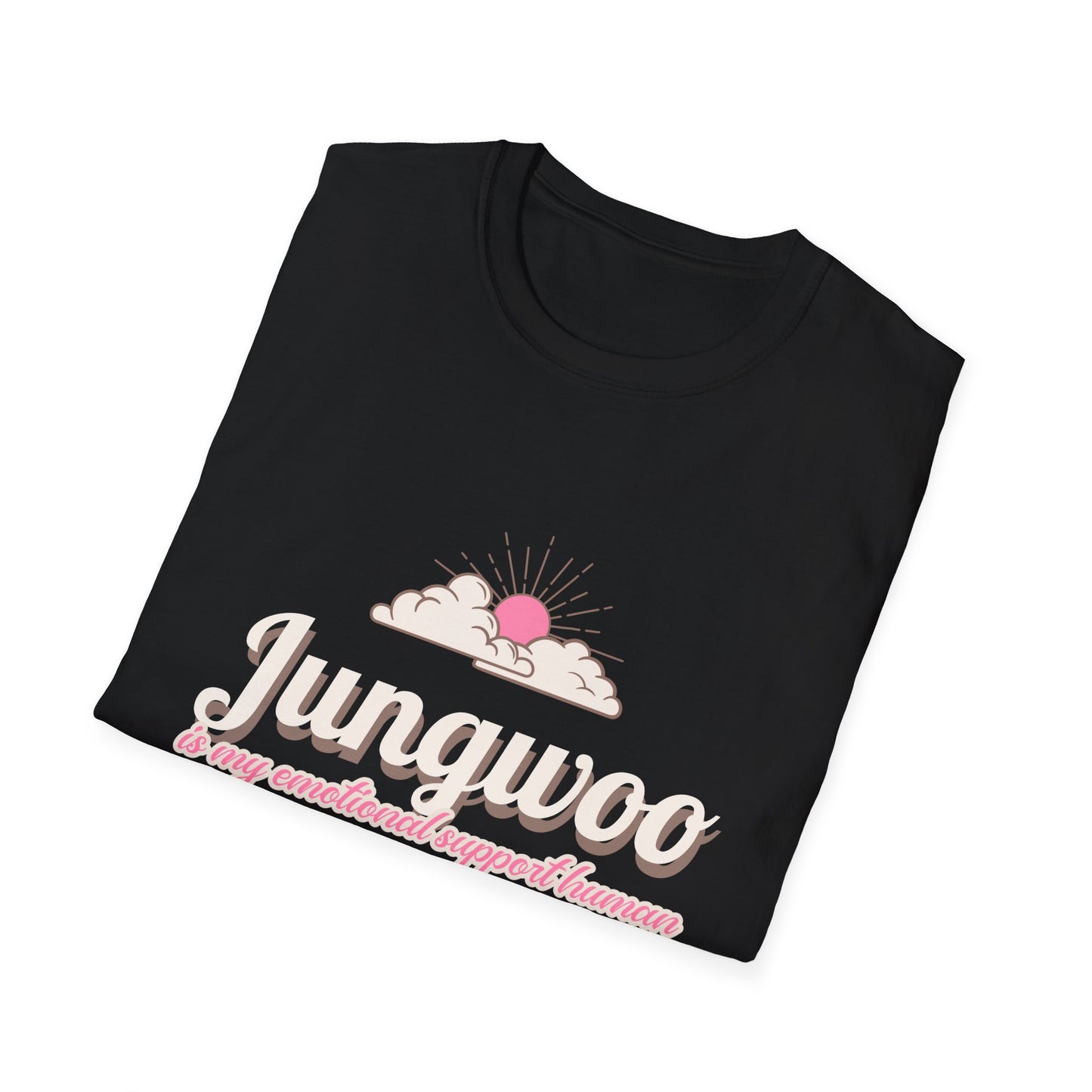 Jungwoo The Ultimate Emotional Support Human Unisex Softstyle T-Shirt