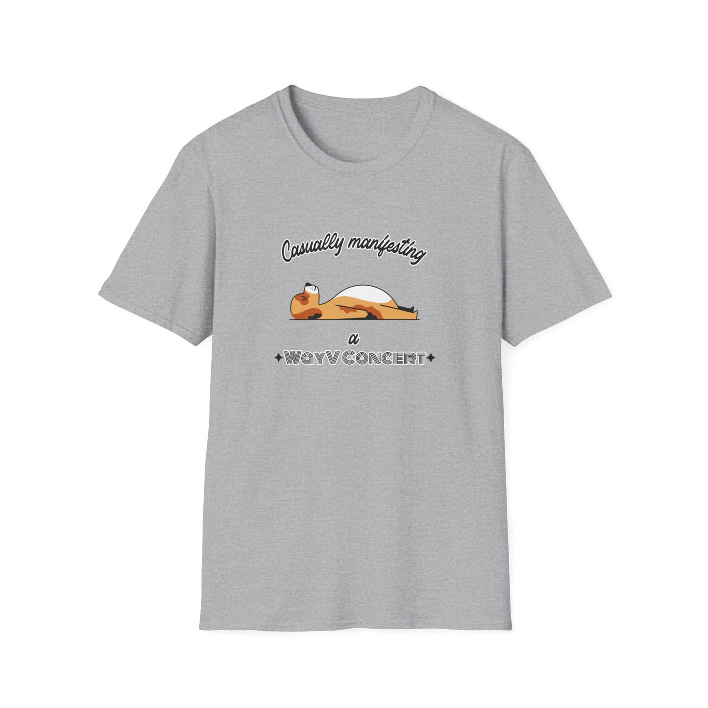 NCT WayV Bella Quietly manifesting a WayV concert custom fan shirt