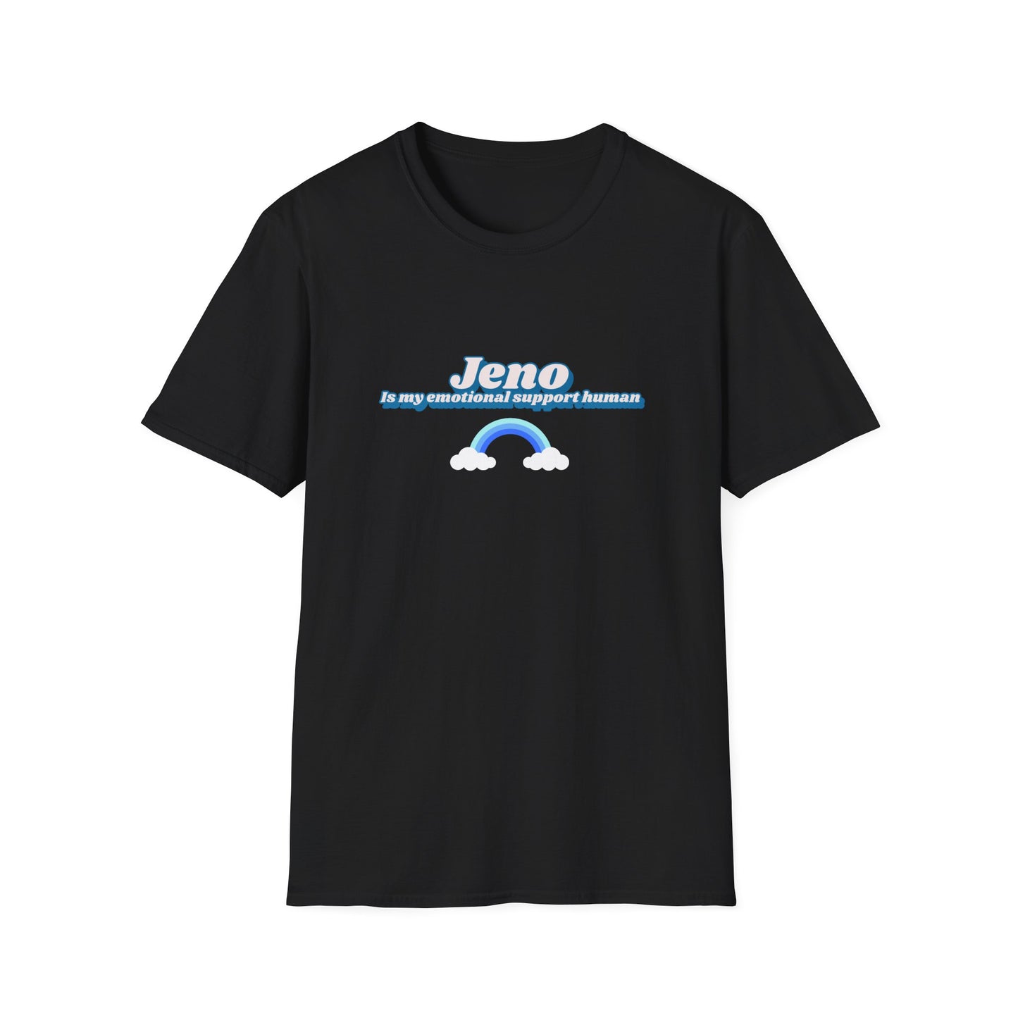 NCTDream Jeno is my emotional support human unisex softstyle t-shirt funny graphic tee