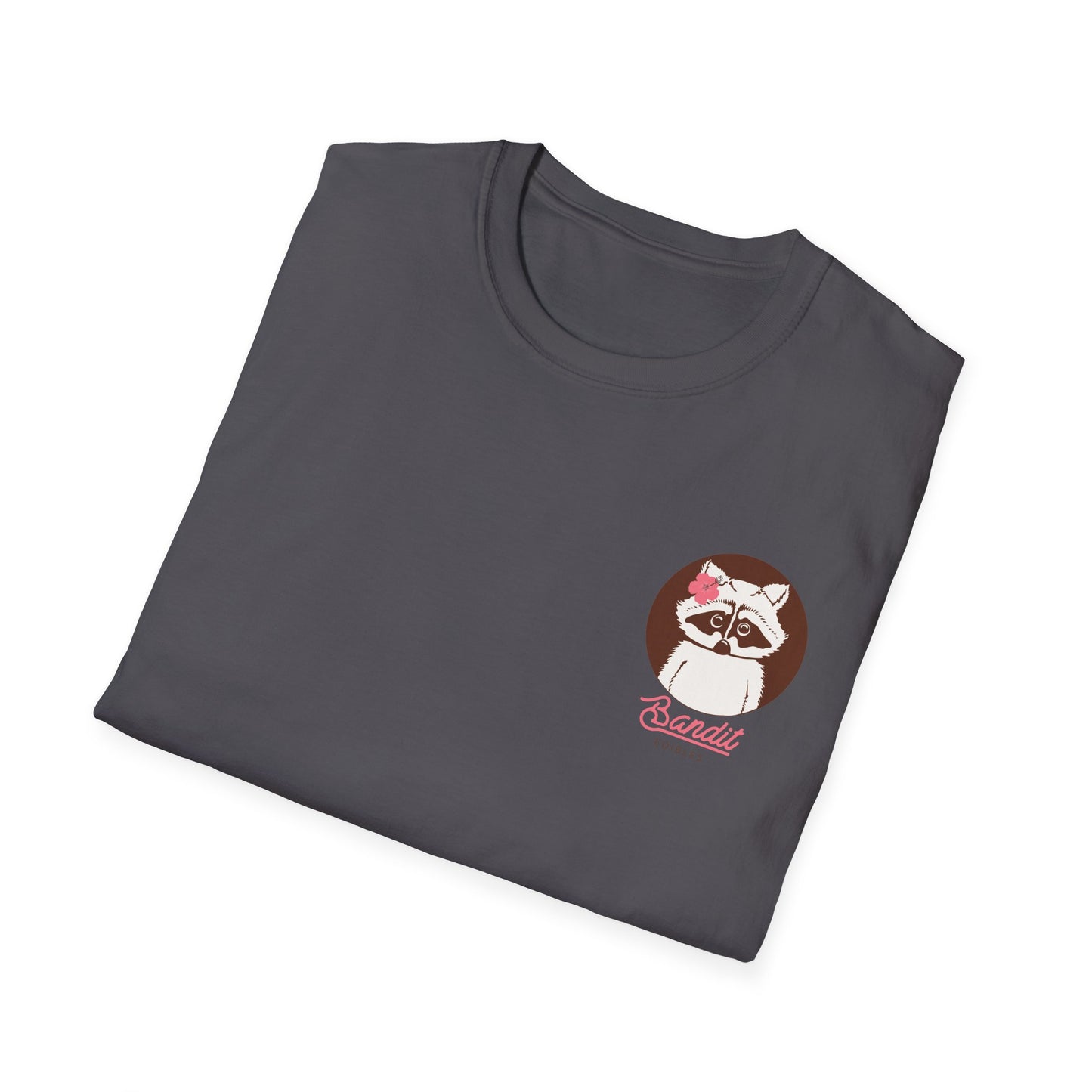 Bandit Edibles Style Your Go-To Summer Tee Surf Style Raccoon Logo