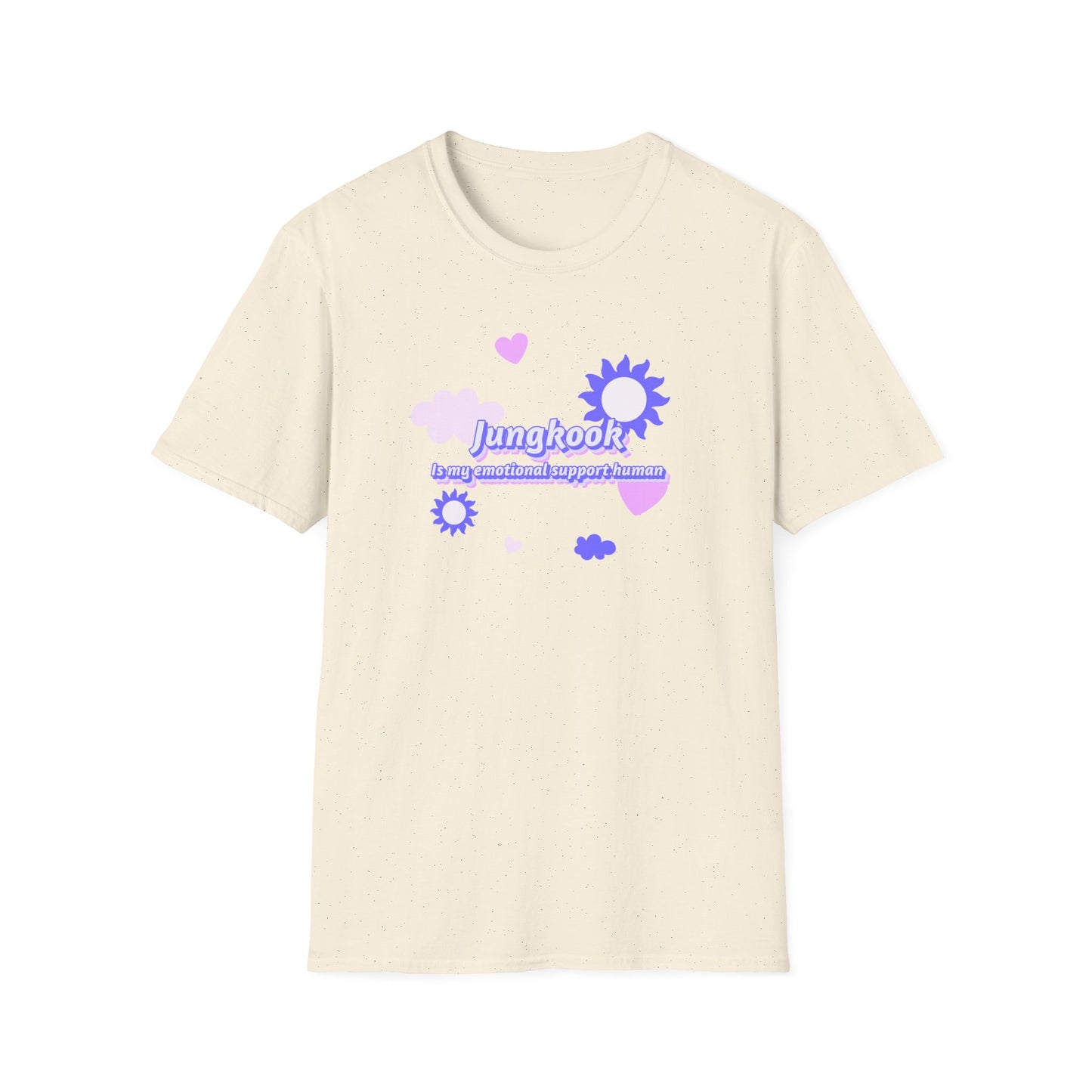 BTS Jungkook is my emotional support human unisex softstyle graphic t-Shirt
