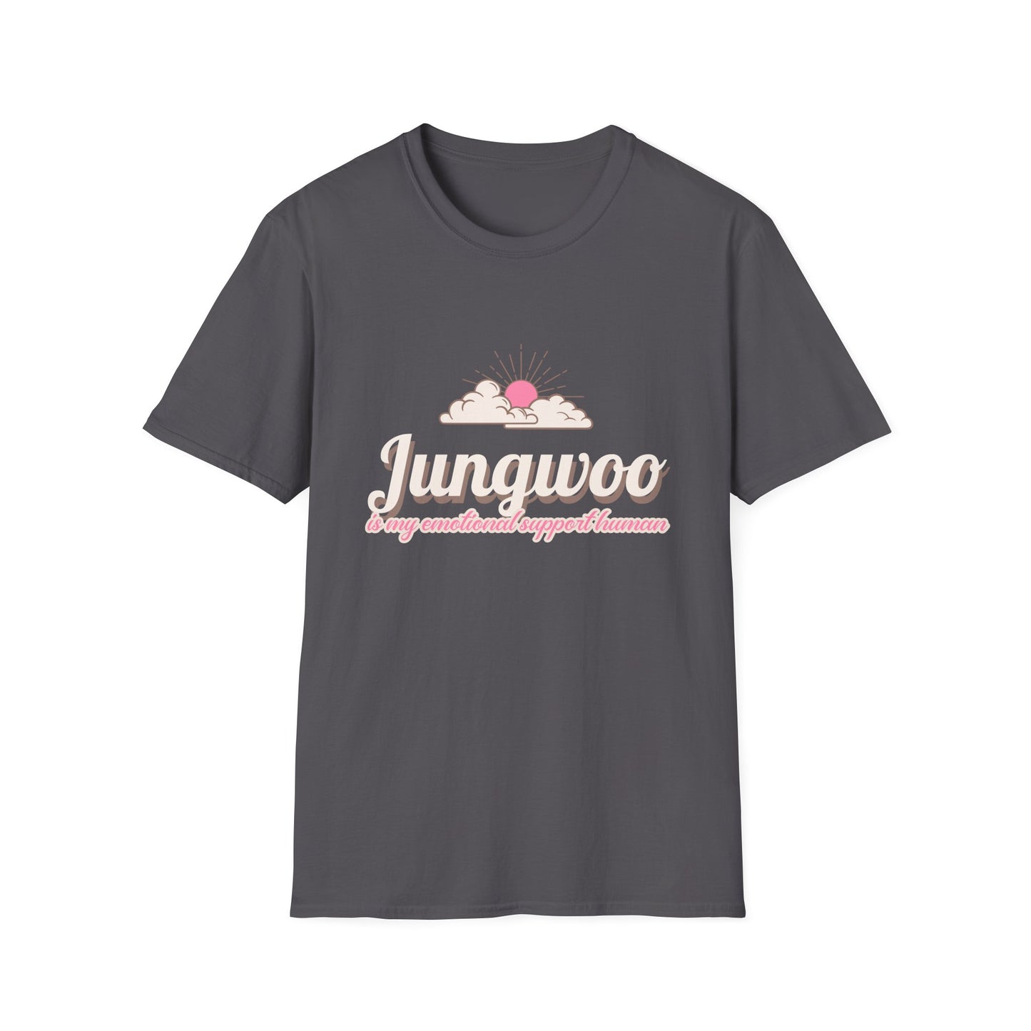 Jungwoo The Ultimate Emotional Support Human Unisex Softstyle T-Shirt