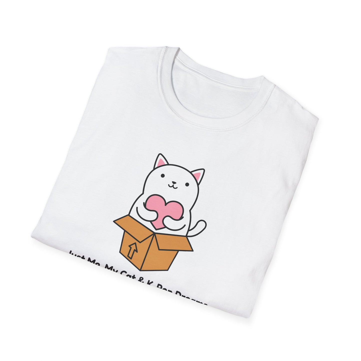 KPOP fan cat lover Just me, my cat, and kpop dreams funny t