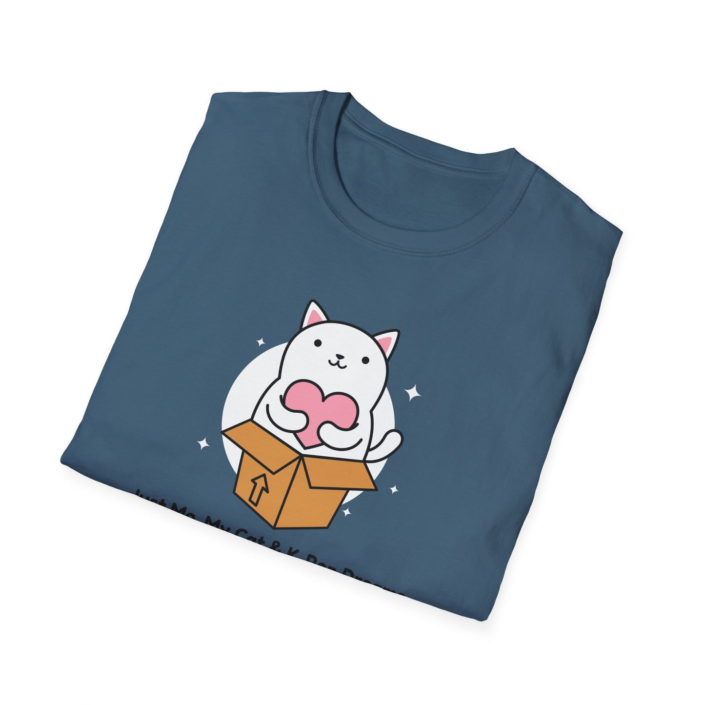 KPOP fan cat lover Just me, my cat, and kpop dreams funny t