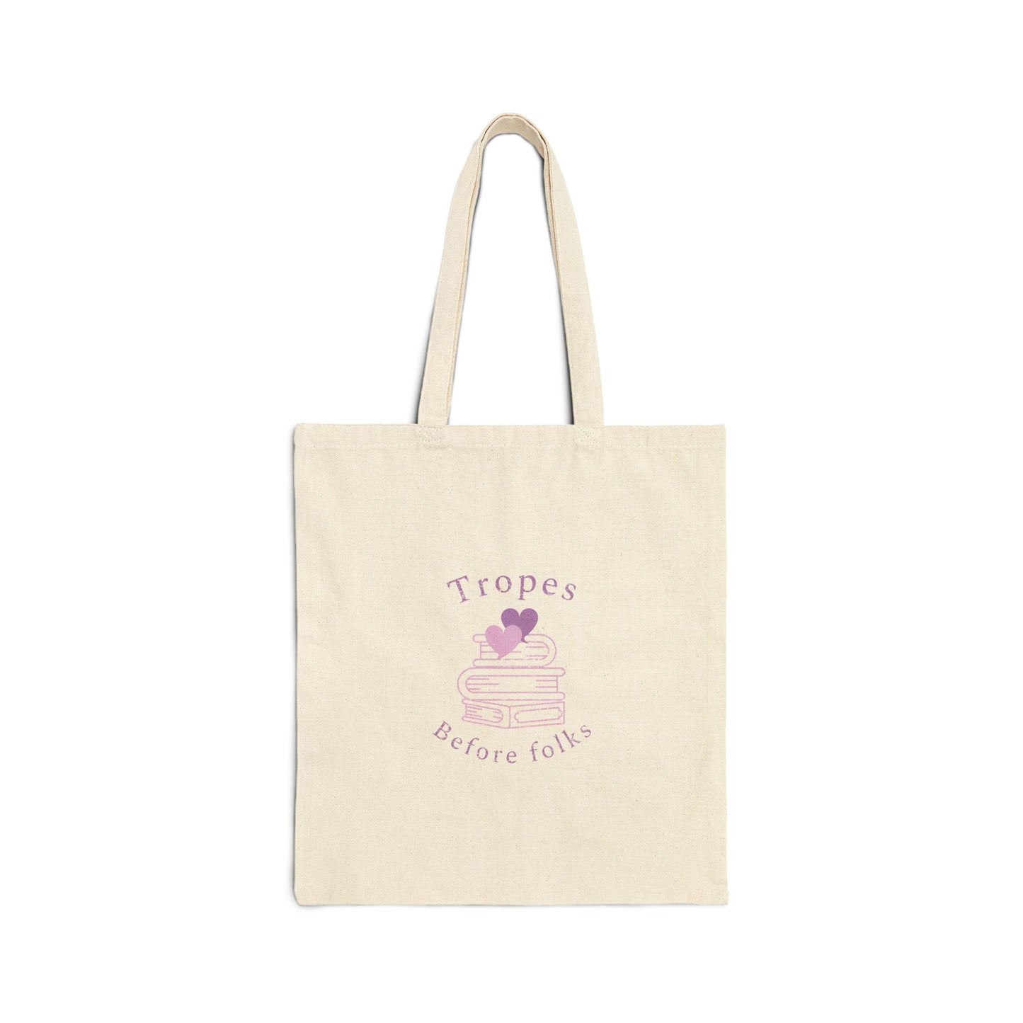 Tropes Before Folks: The Ultimate Bookish Cotton Canvas Tote Bag