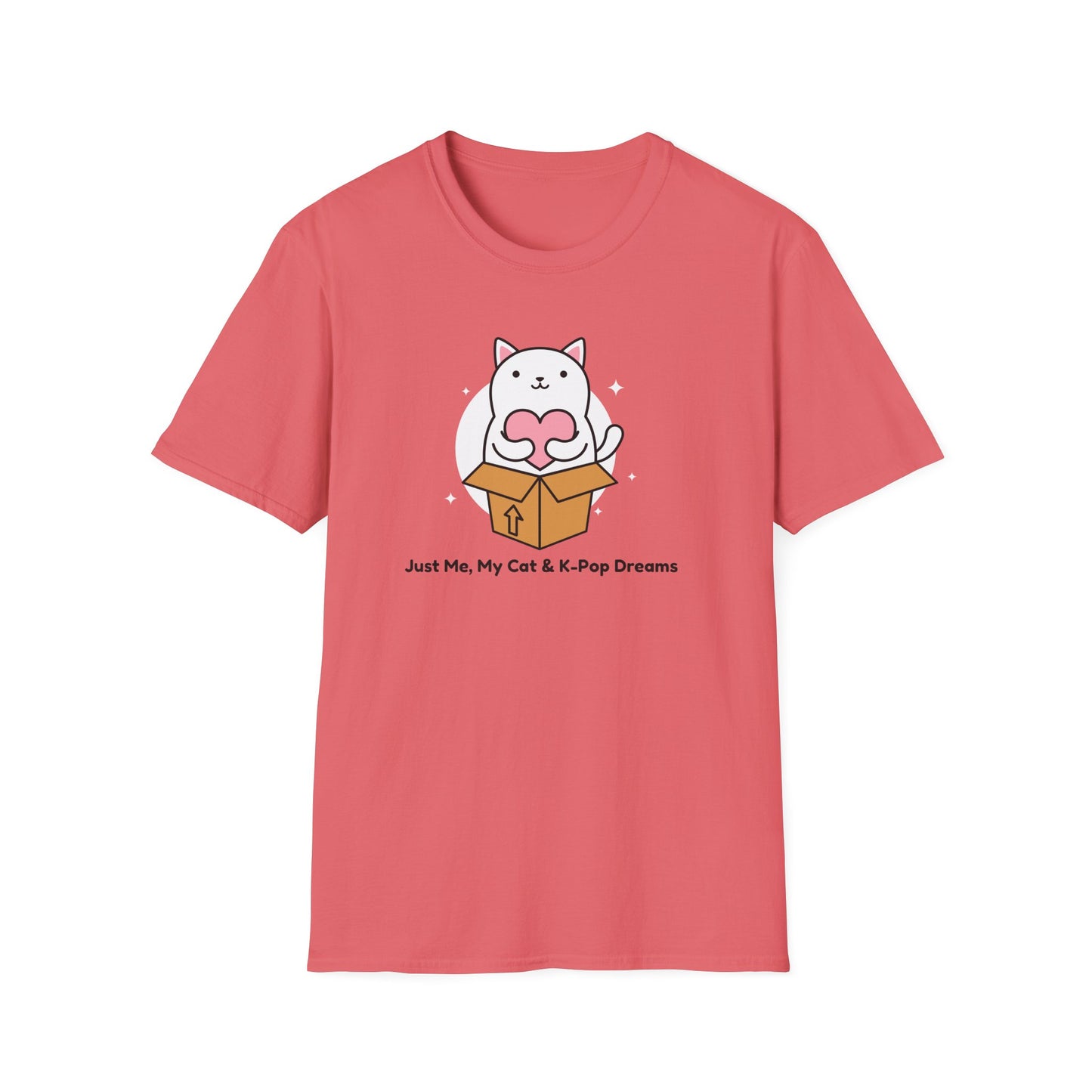 KPOP fan cat lover Just me, my cat, and kpop dreams funny t