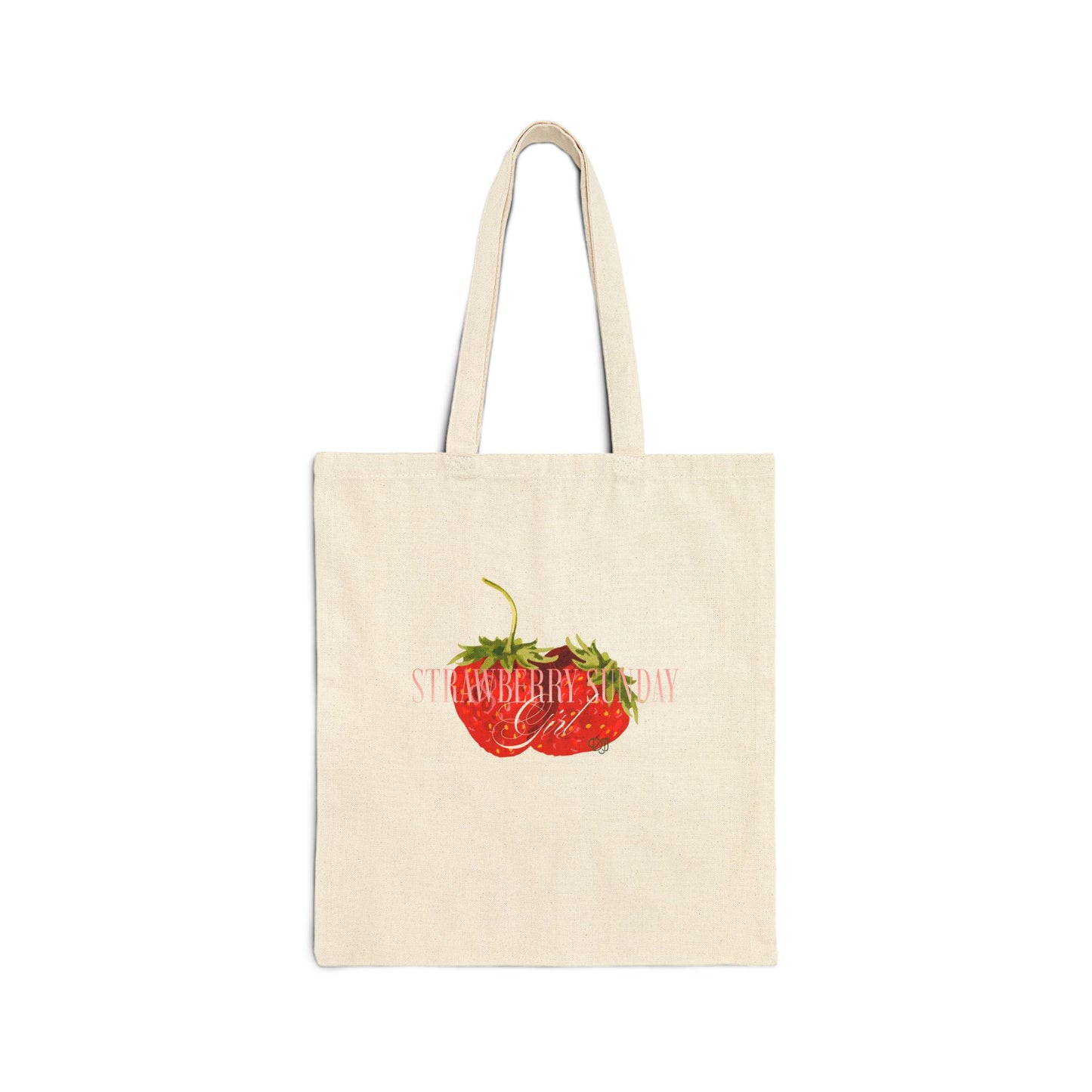 NCT DoJaeJung Strawberry Sunday cotton canvas fan tote bag Jungwoo Jaehyun Doyoung 127