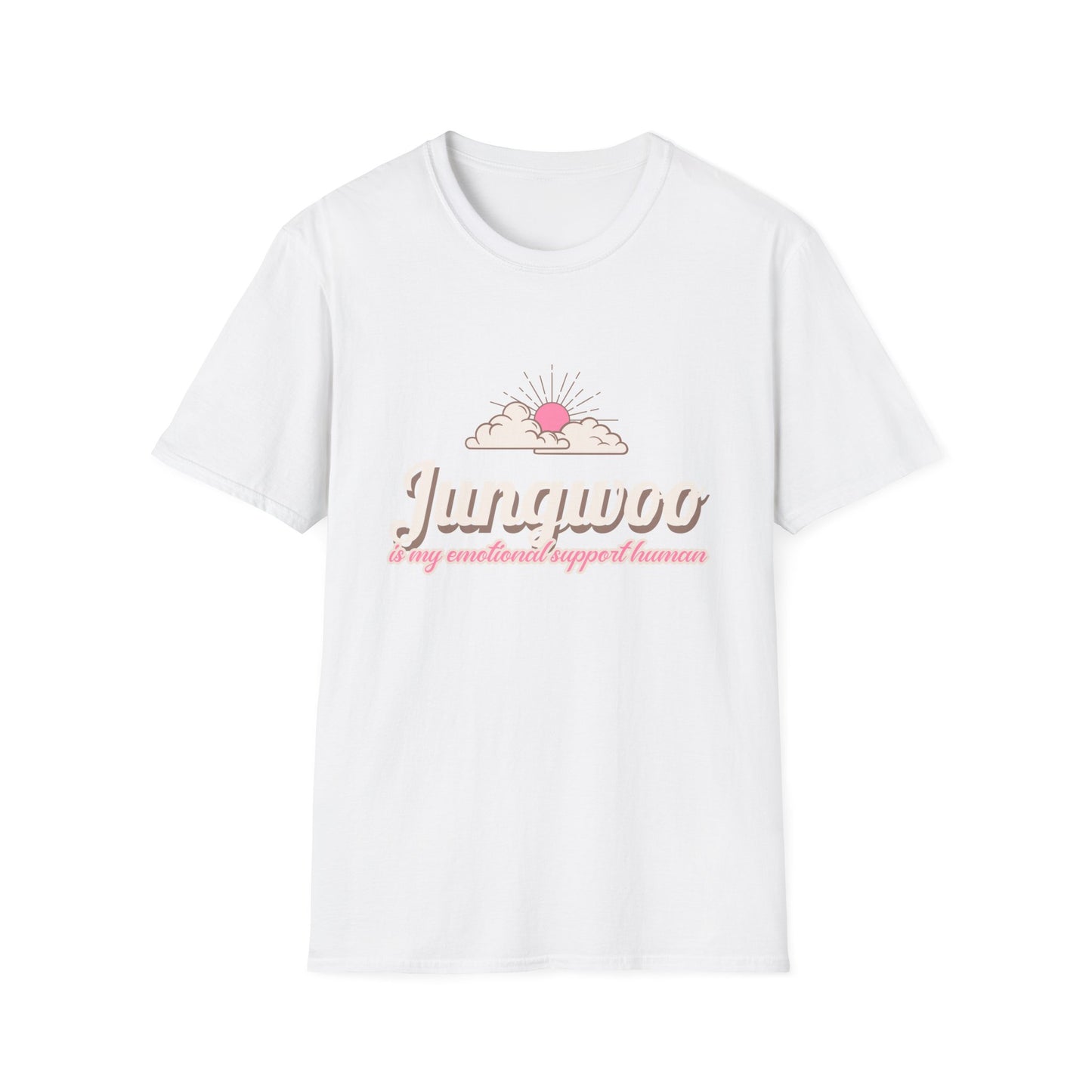 Jungwoo The Ultimate Emotional Support Human Unisex Softstyle T-Shirt