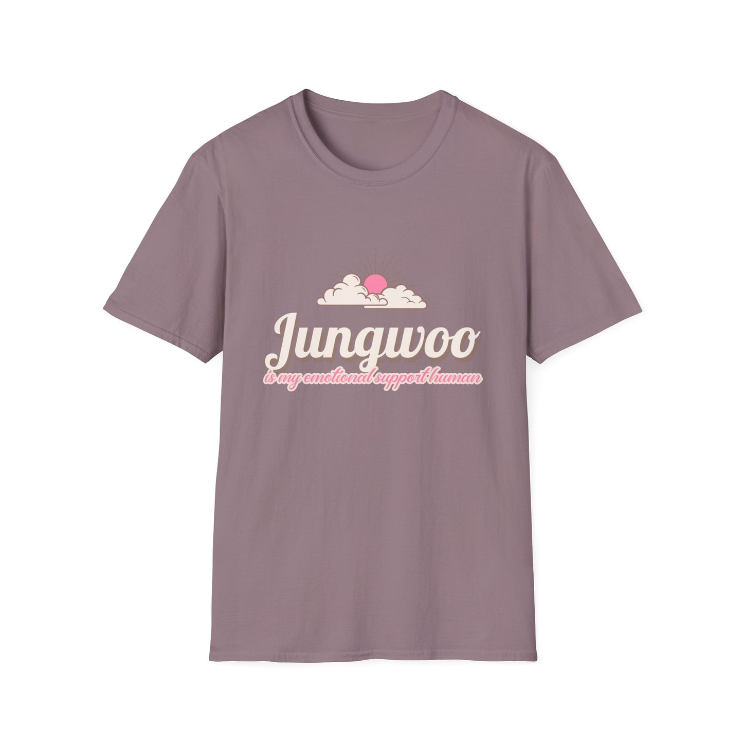 Jungwoo The Ultimate Emotional Support Human Unisex Softstyle T-Shirt