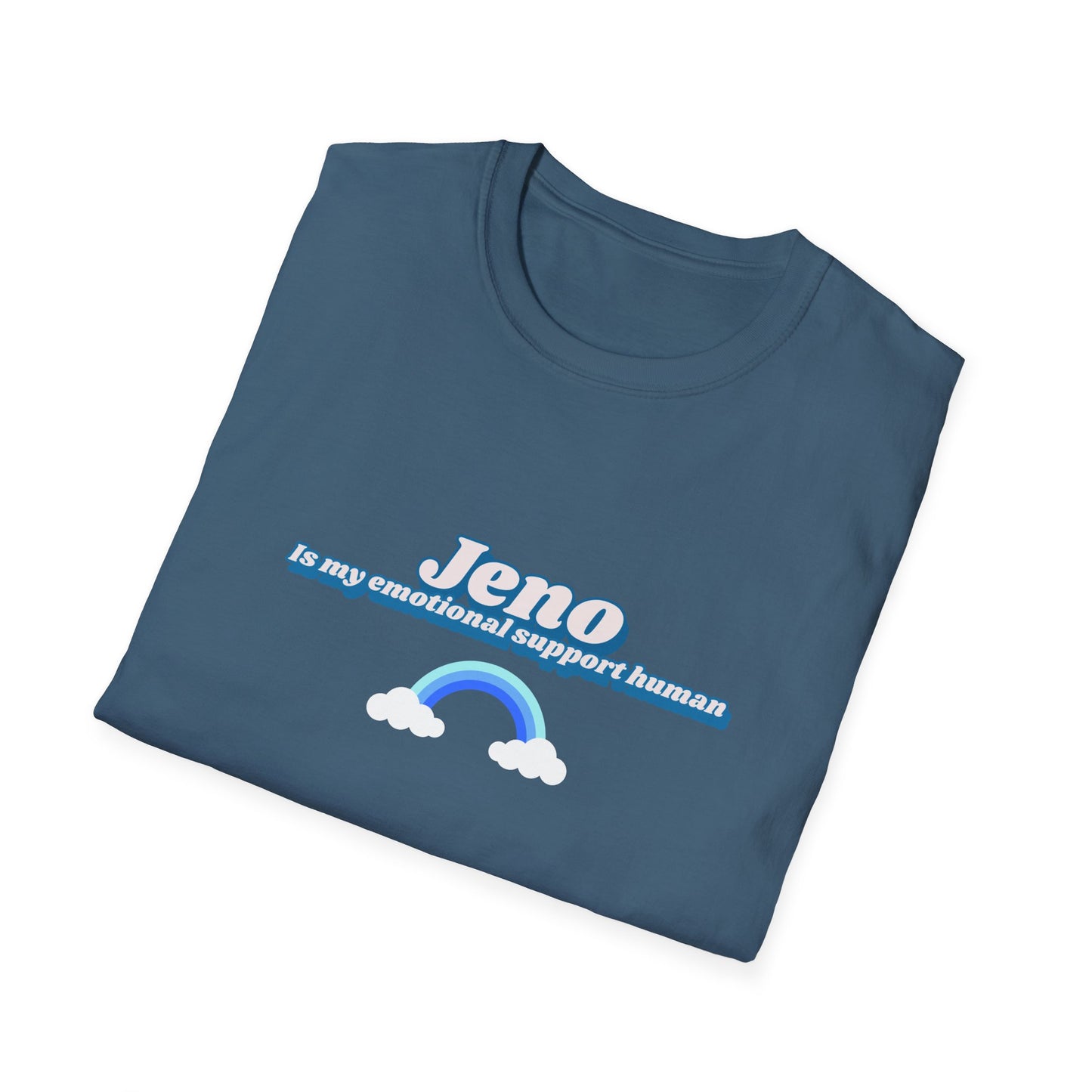 NCTDream Jeno is my emotional support human unisex softstyle t-shirt funny graphic tee
