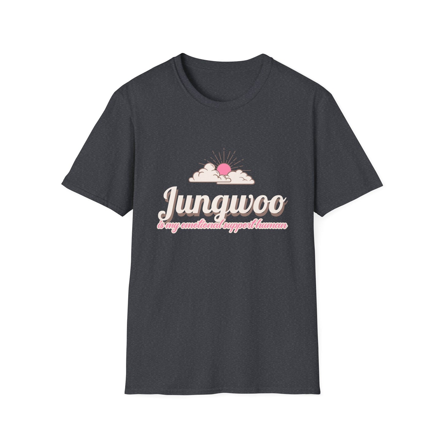 Jungwoo The Ultimate Emotional Support Human Unisex Softstyle T-Shirt