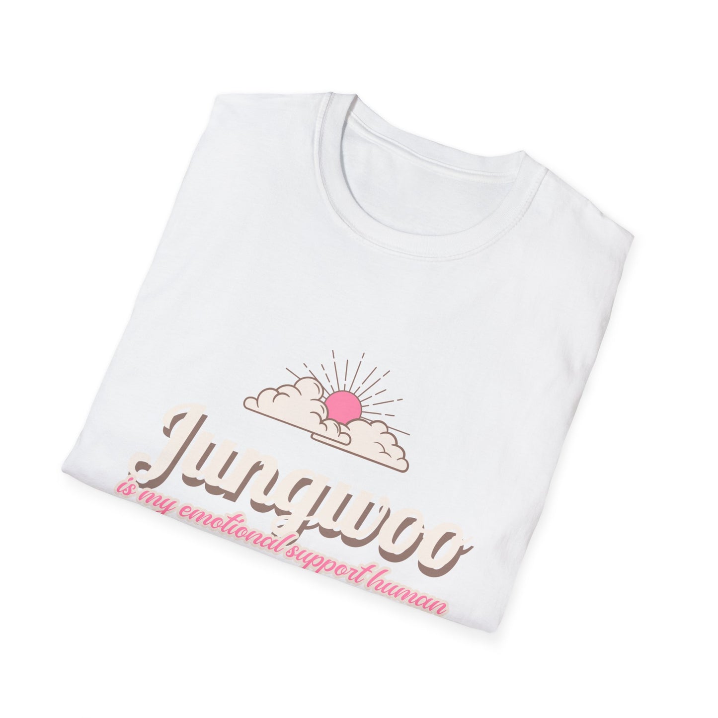 Jungwoo The Ultimate Emotional Support Human Unisex Softstyle T-Shirt