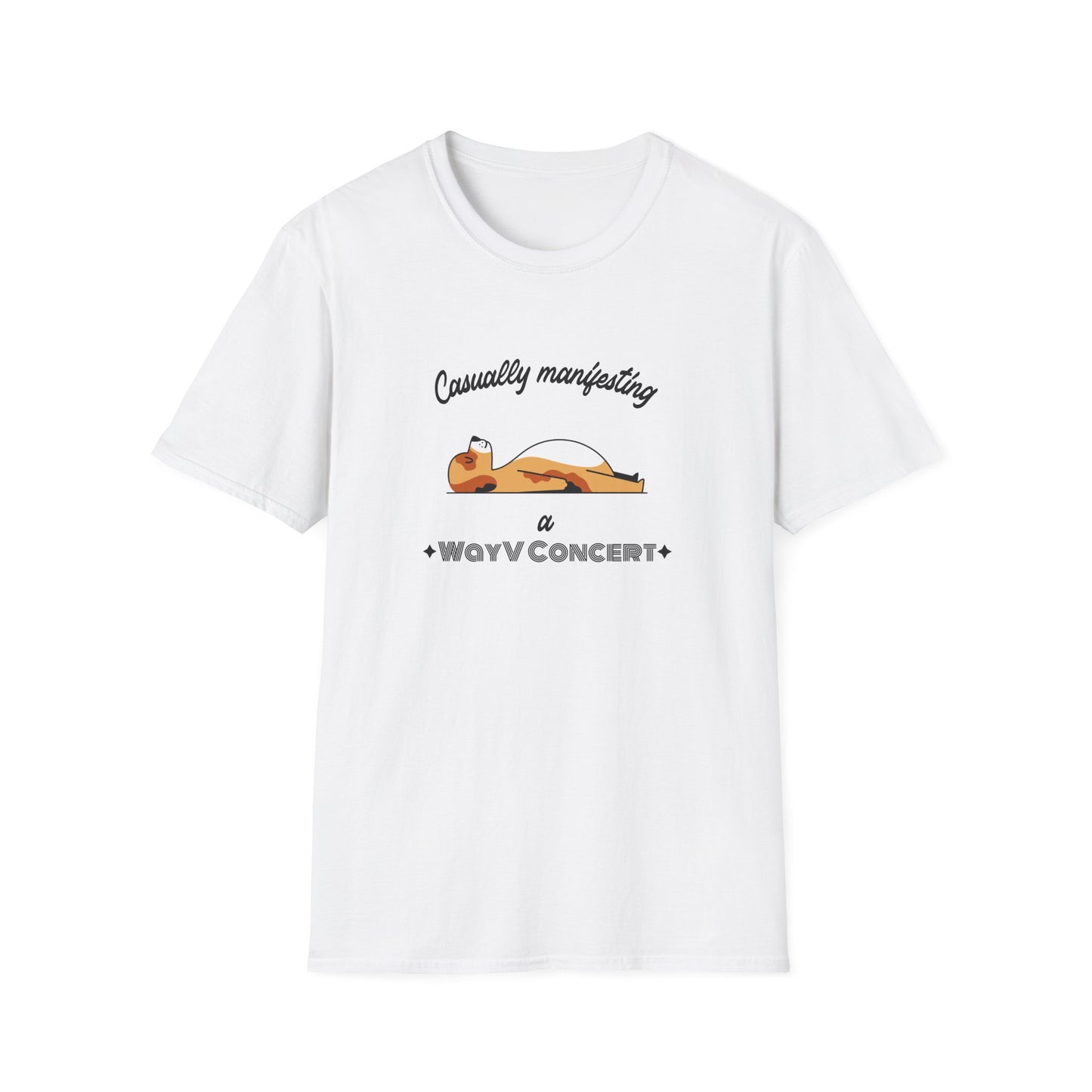 NCT WayV Bella Quietly manifesting a WayV concert custom fan shirt