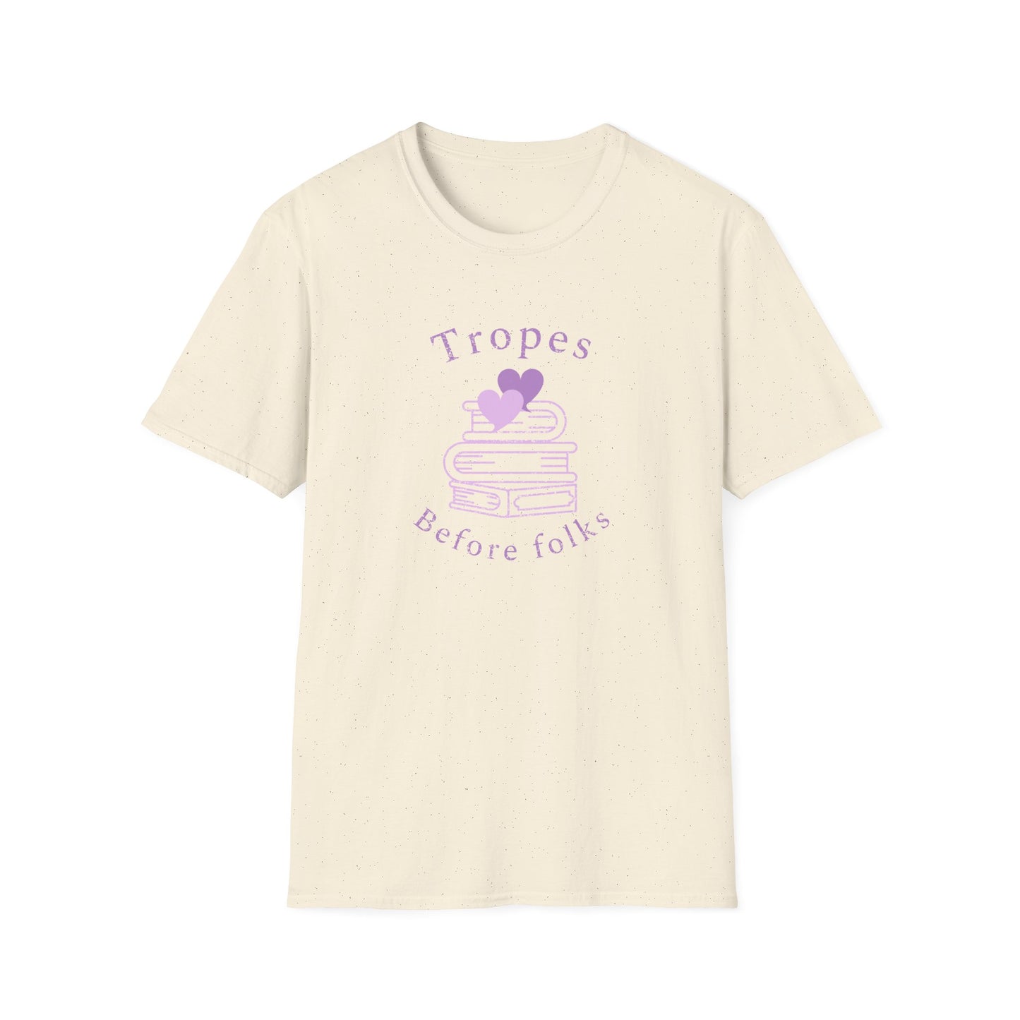 Tropes Before Folks: The Ultimate Fanfic Lovers Unisex Softstyle T-Shirt