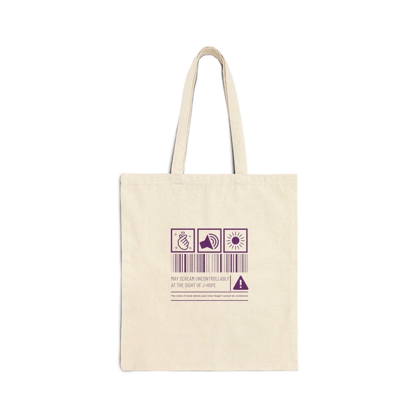 BTS Jhope Carry Your Hobi Hysteria in Style with the Ultimate JHope Fangirl Cotton Canvas Tote Bag