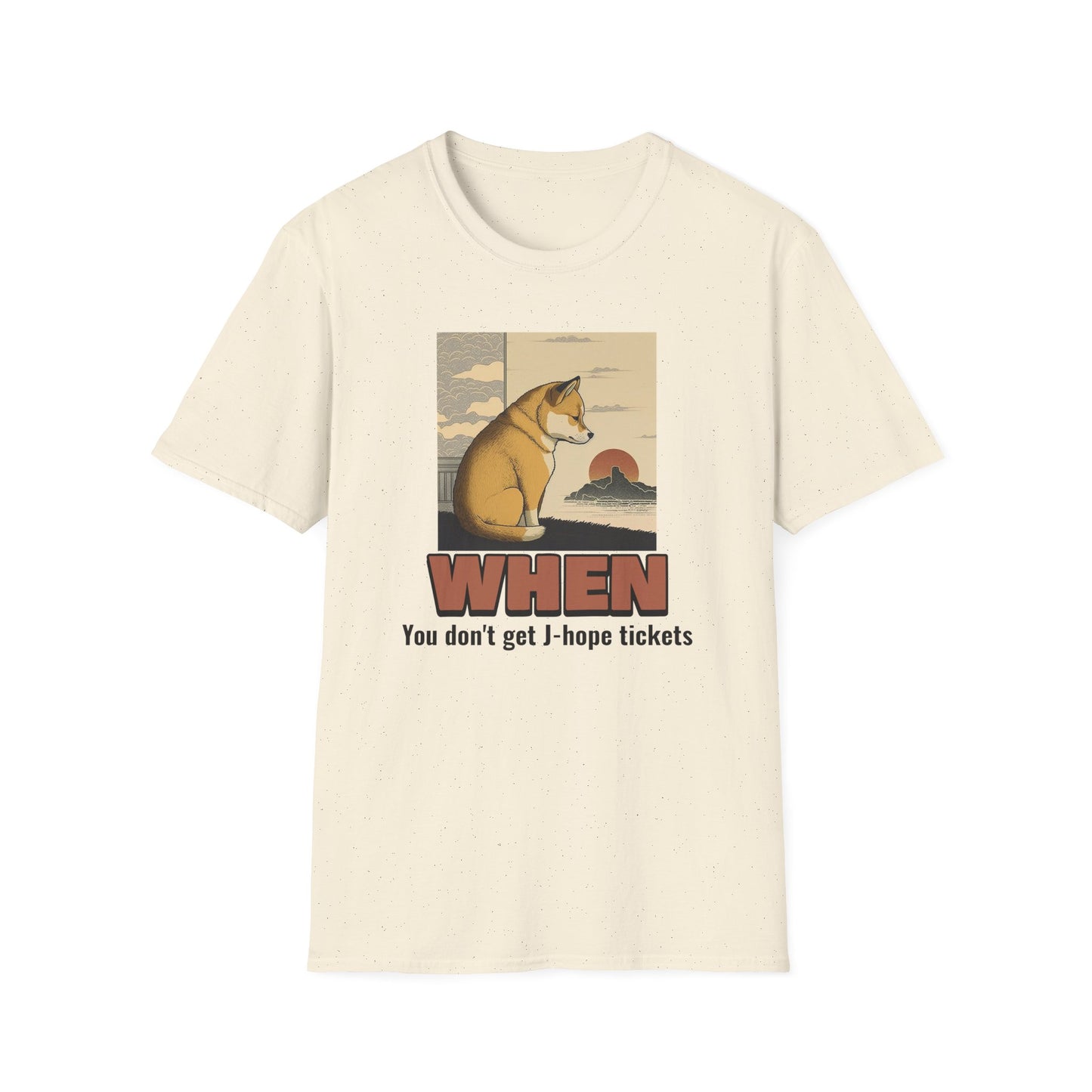 J-hope tour WHEN you don't get J-hope tickets sad shiba dog custom fan shirt