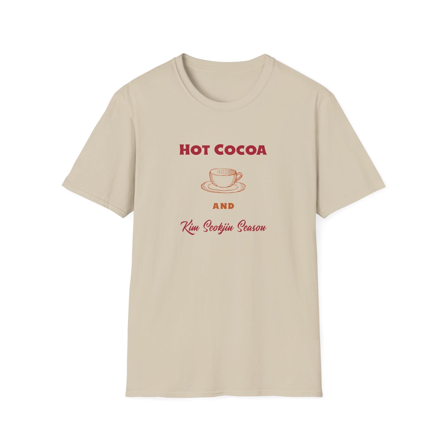 Kim Seokjin and Hot Cocoa Season custom fan shirt