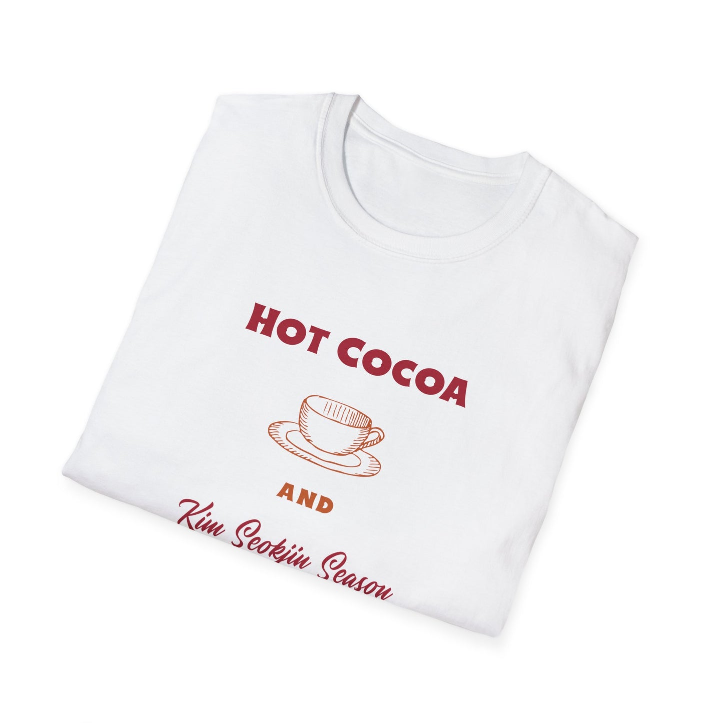 Kim Seokjin and Hot Cocoa Season custom fan shirt