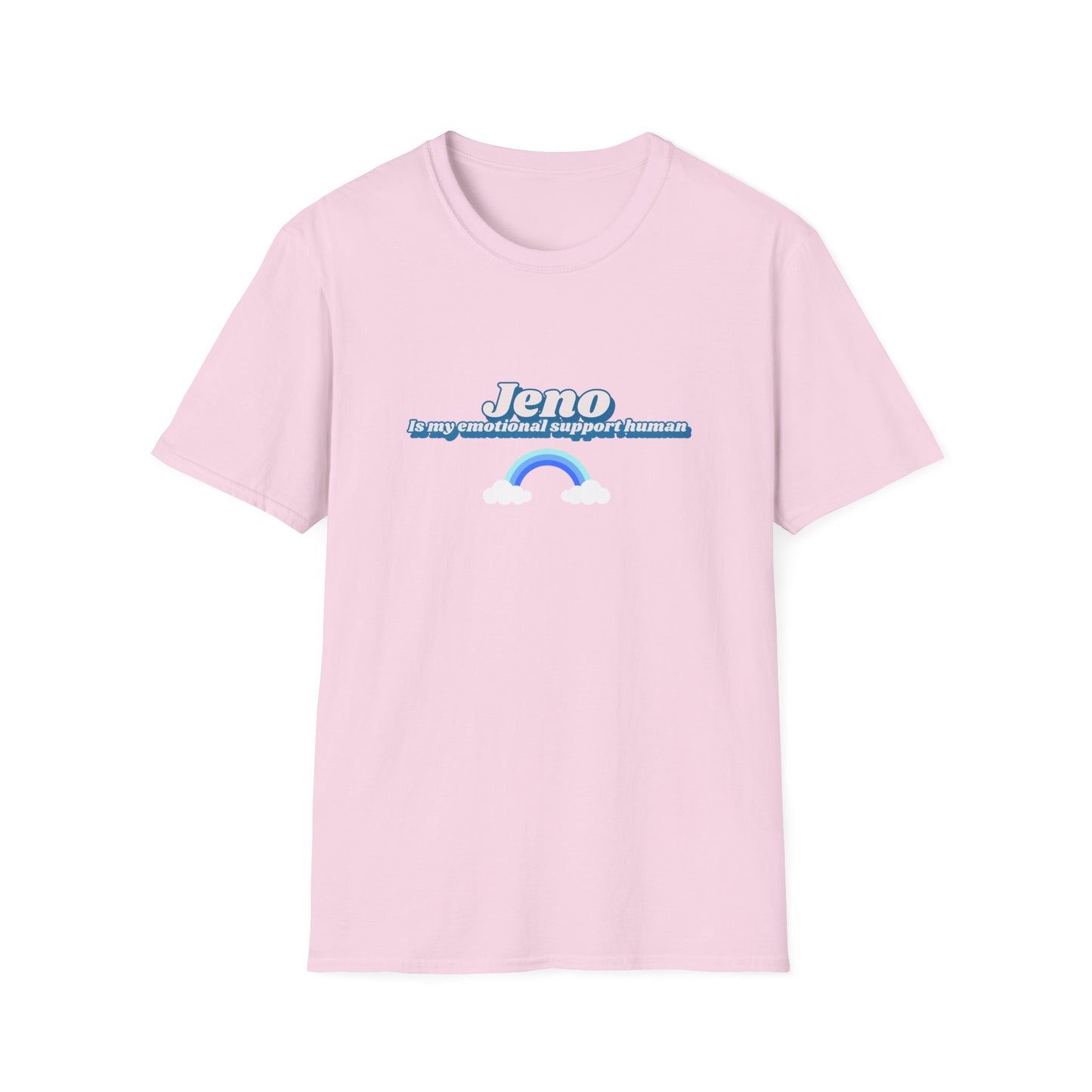 NCTDream Jeno is my emotional support human unisex softstyle t-shirt funny graphic tee