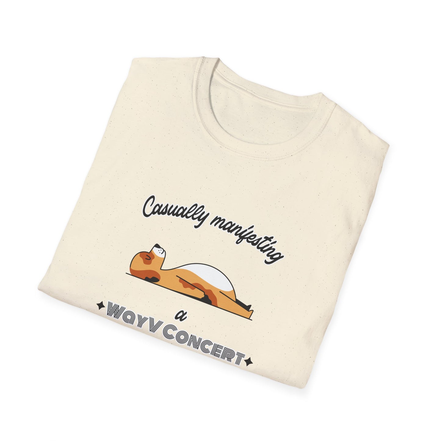 NCT WayV Bella Quietly manifesting a WayV concert custom fan shirt