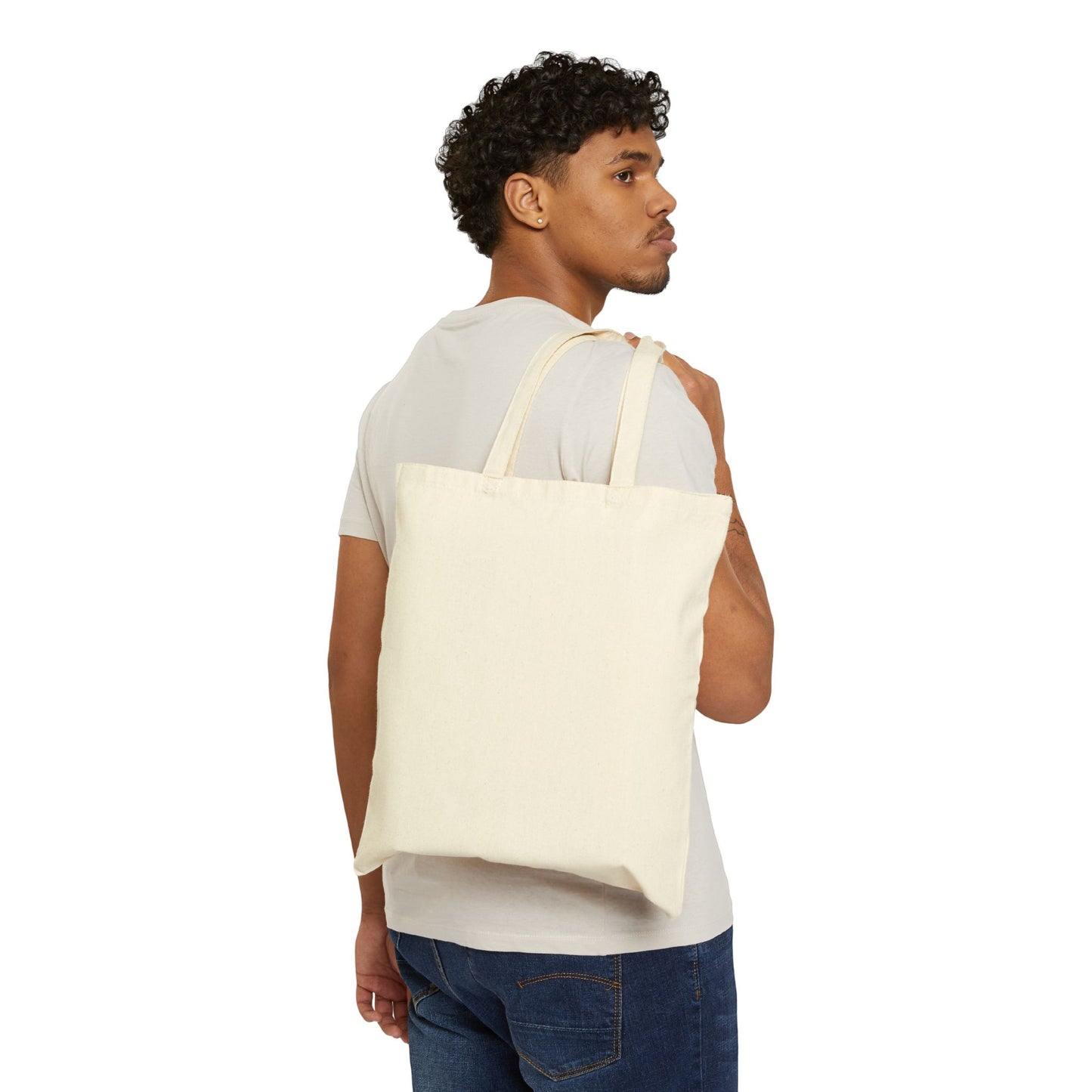 Bangtan Vinyl Club T-Shirt  Spin It Like BTS Cotton Canvas Tote Bag