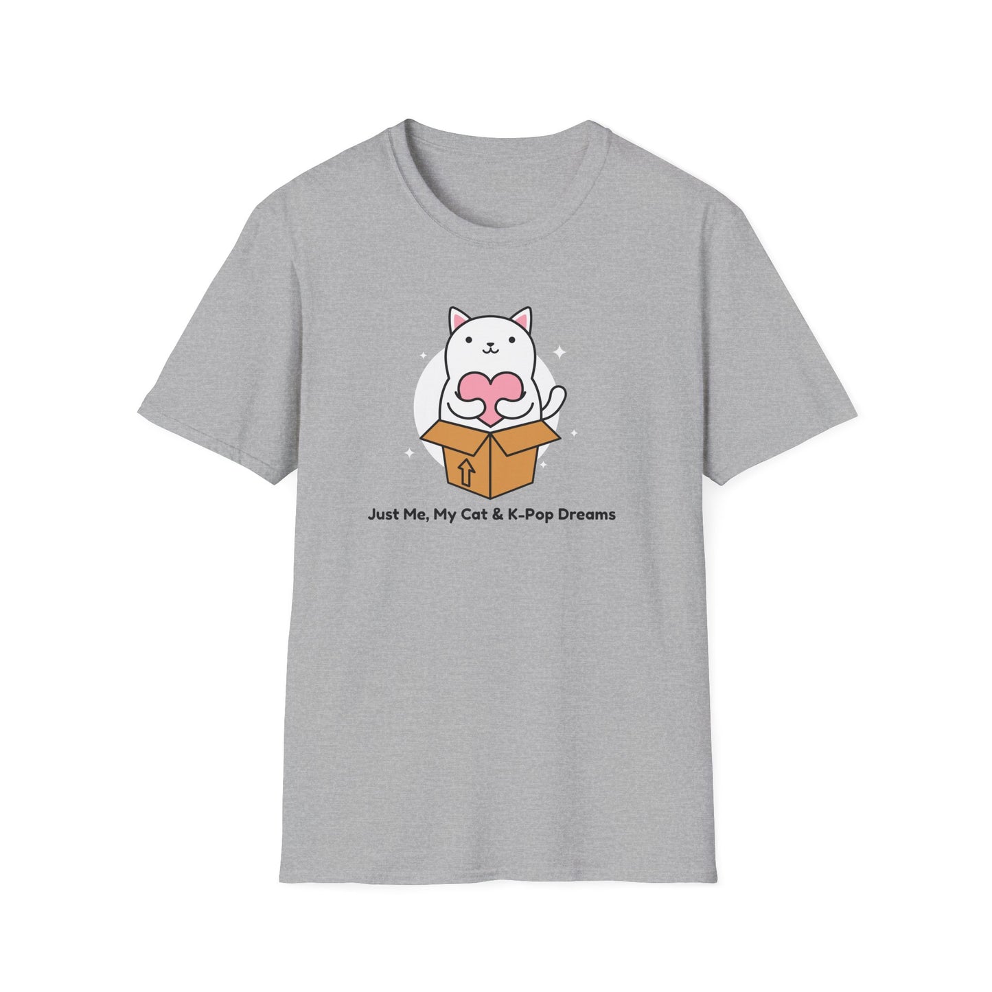 KPOP fan cat lover Just me, my cat, and kpop dreams funny t
