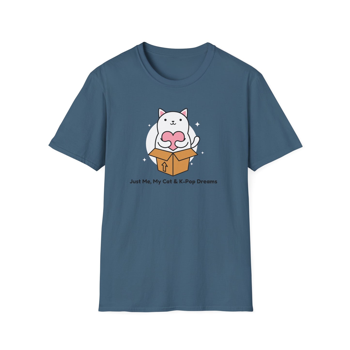 KPOP fan cat lover Just me, my cat, and kpop dreams funny t