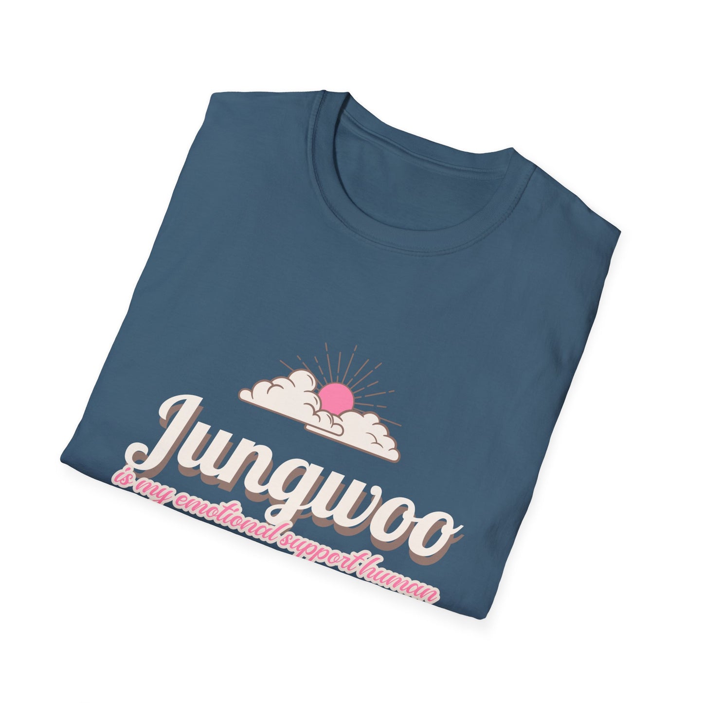 Jungwoo The Ultimate Emotional Support Human Unisex Softstyle T-Shirt