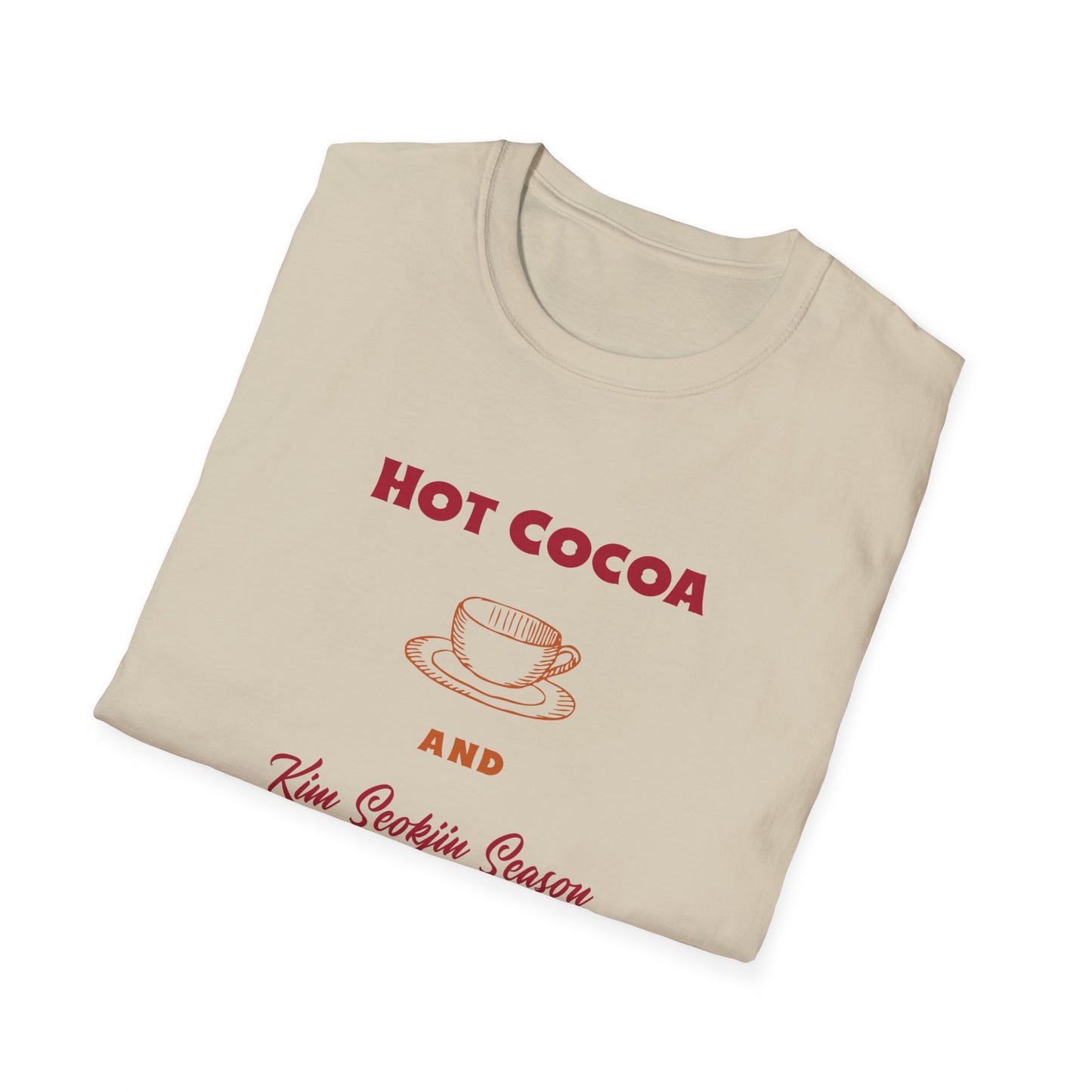 Kim Seokjin and Hot Cocoa Season custom fan shirt