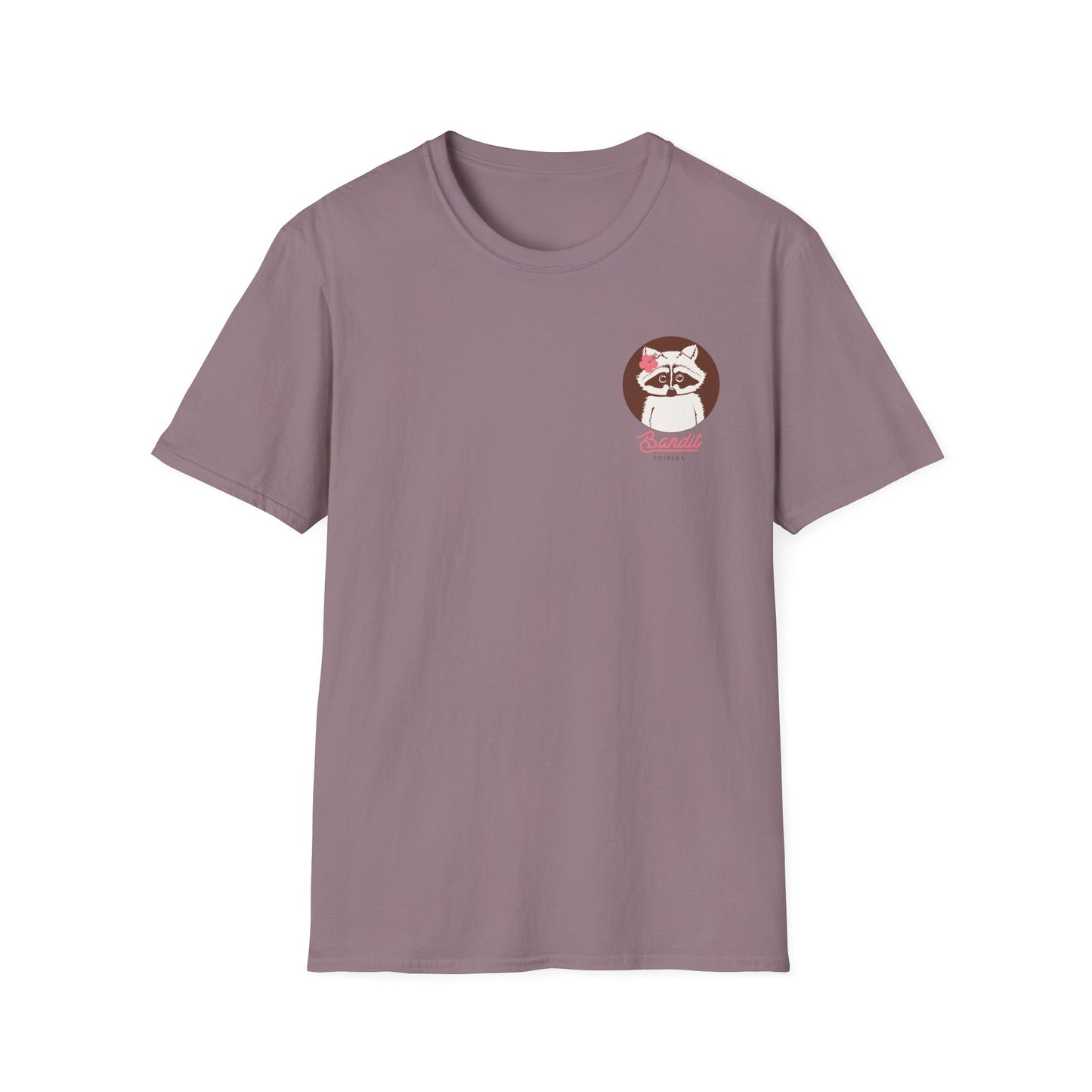 Bandit Edibles Style Your Go-To Summer Tee Surf Style Raccoon Logo