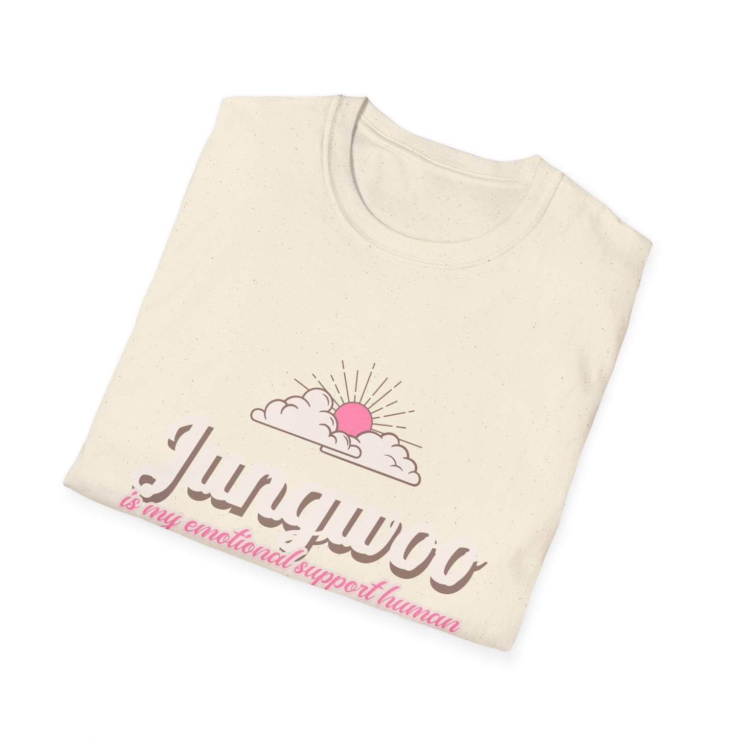 Jungwoo The Ultimate Emotional Support Human Unisex Softstyle T-Shirt