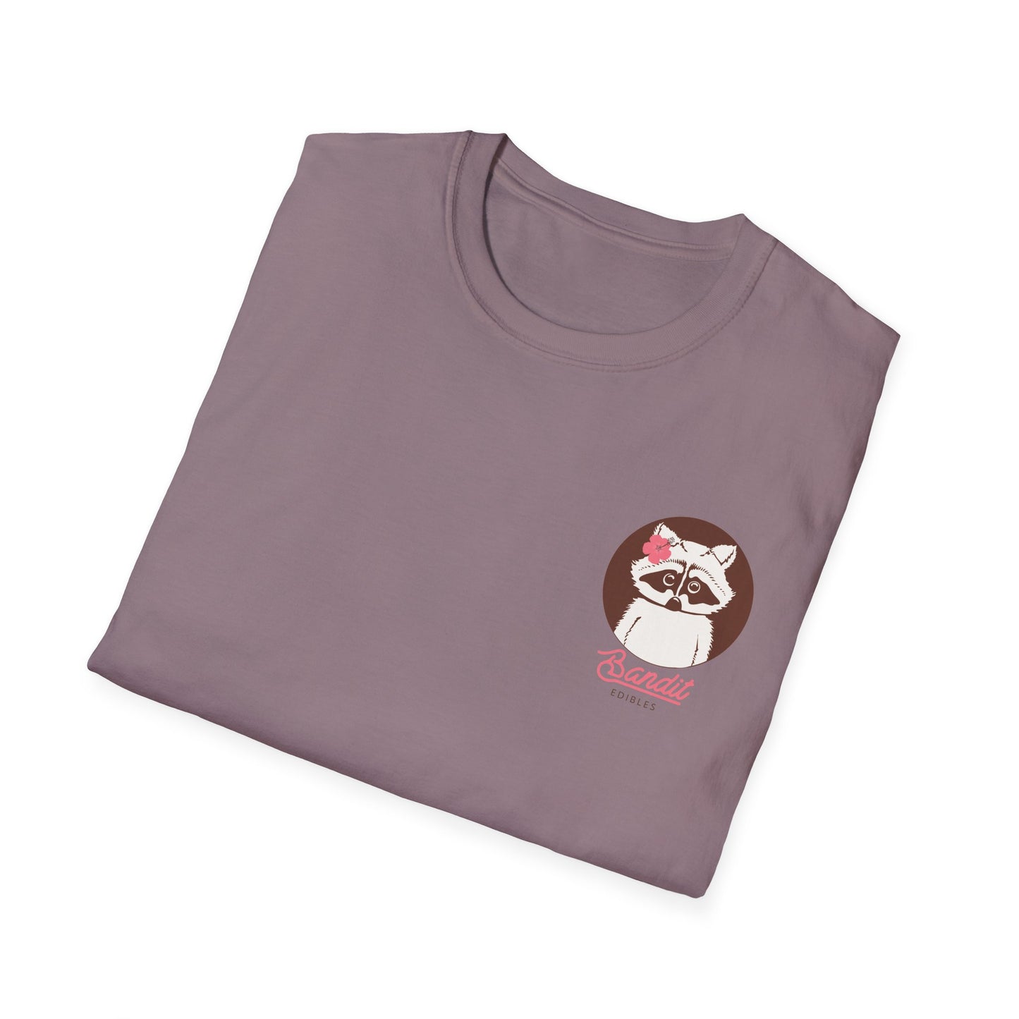 Bandit Edibles Style Your Go-To Summer Tee Surf Style Raccoon Logo