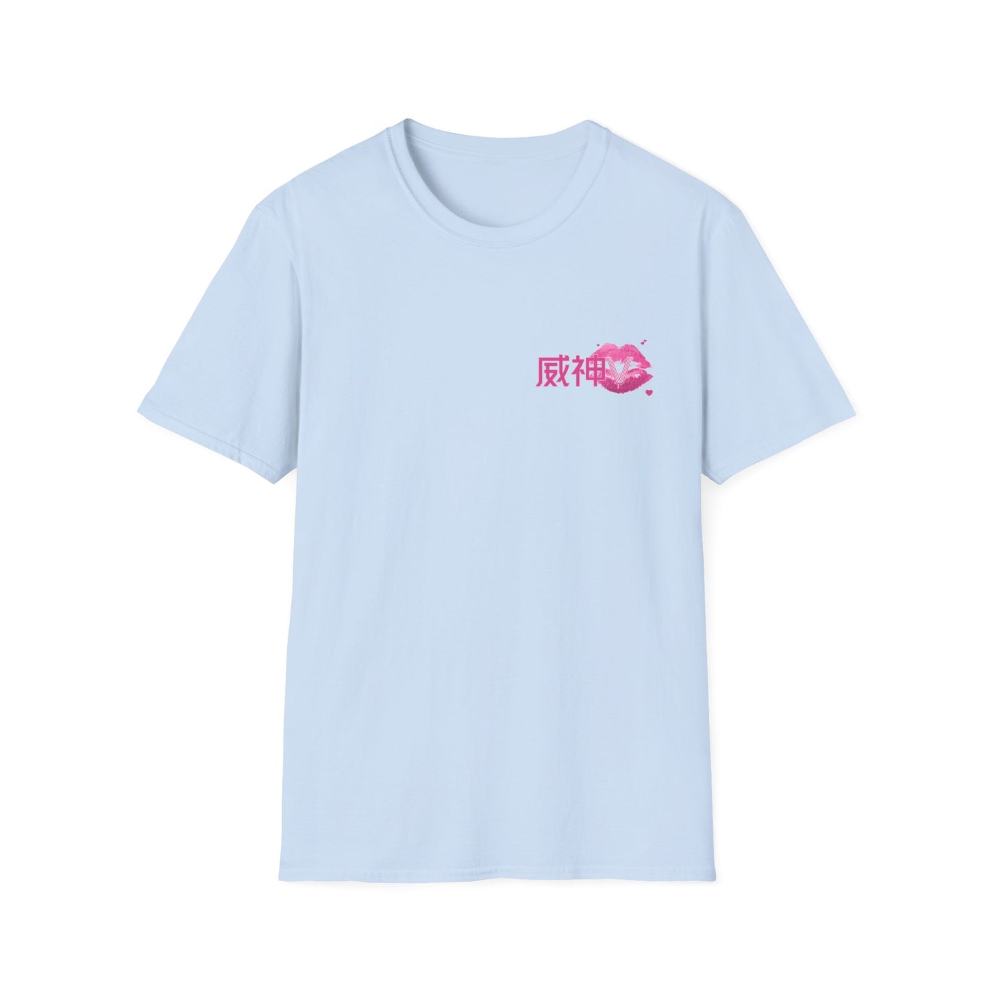 WayV Kpop Logo Pink Kiss Unisex T-Shirt, Softstyle Tee for Fans, Gift for WayV Lovers, Kpop Merchandise, Trendy Graphic Shirt