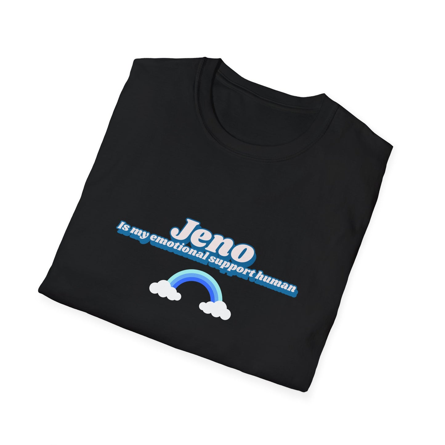 NCTDream Jeno is my emotional support human unisex softstyle t-shirt funny graphic tee