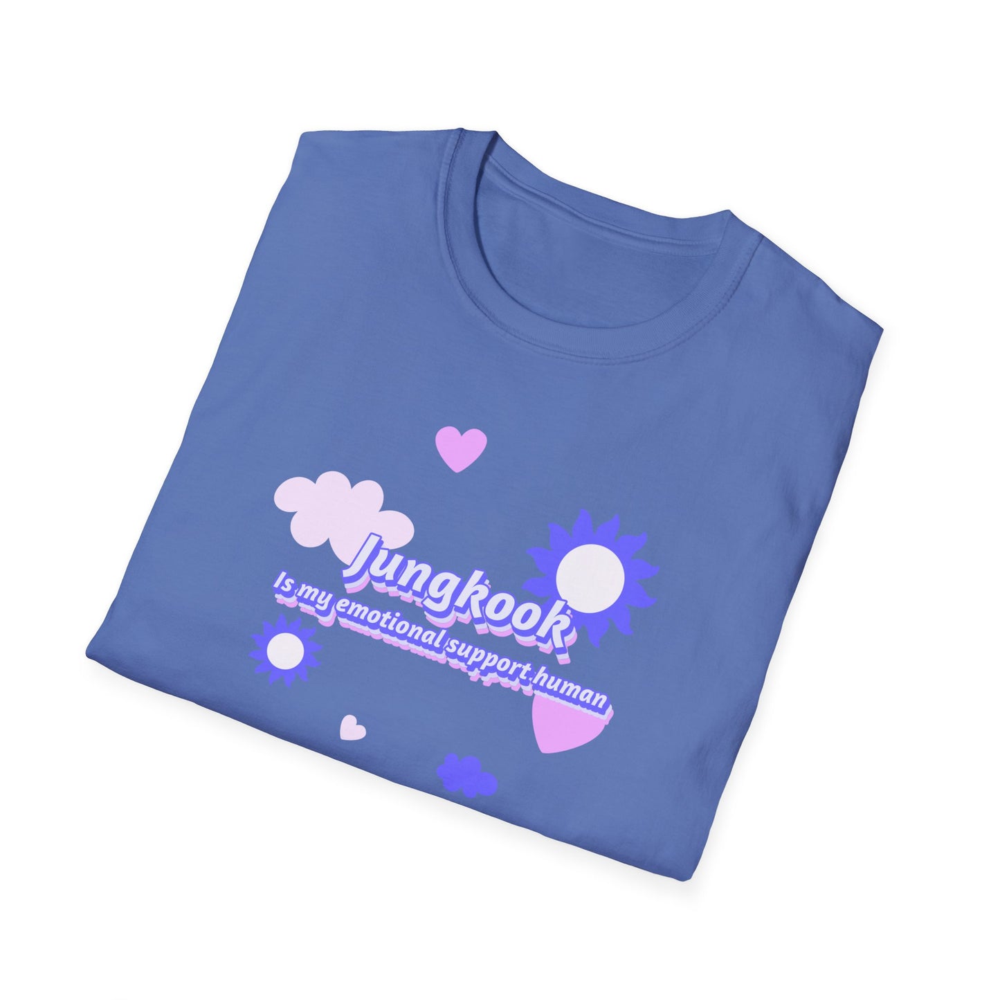 BTS Jungkook is my emotional support human unisex softstyle graphic t-Shirt