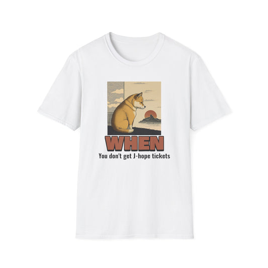 J-hope tour WHEN you don't get J-hope tickets sad shiba dog custom fan shirt