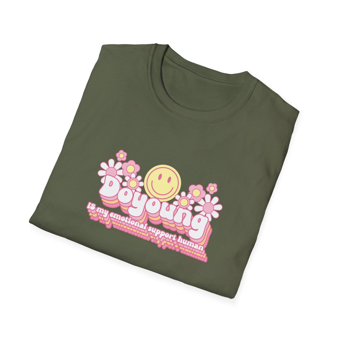 NCT Doyoung is my emotional support human unisex softstyle tshirt because who needs therapy when you have Kim Doyoung