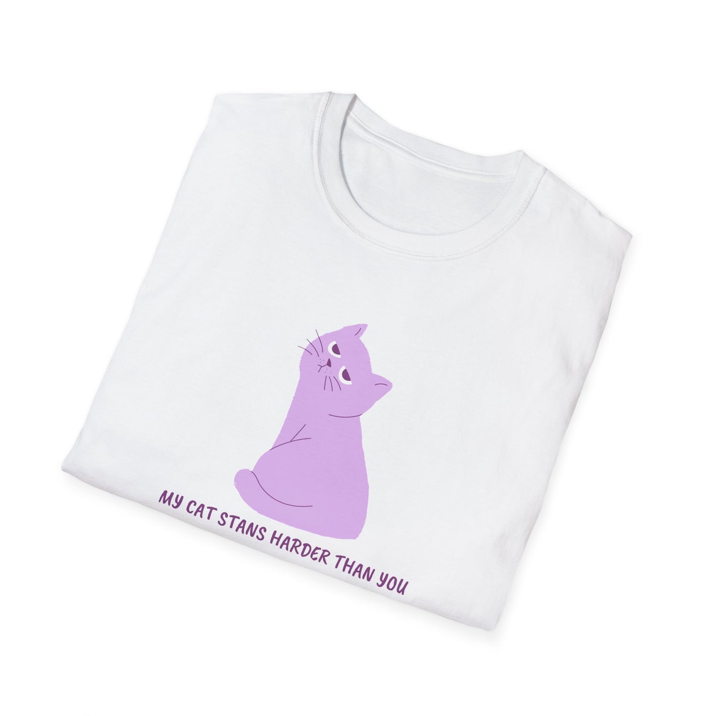 KPOP Fans Funny T My cat stans harder than you custom fan t