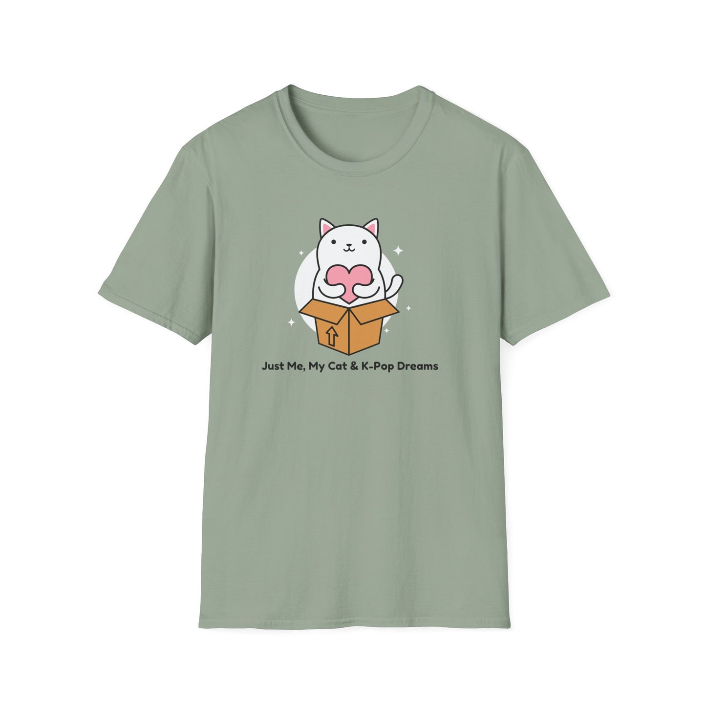 KPOP fan cat lover Just me, my cat, and kpop dreams funny t