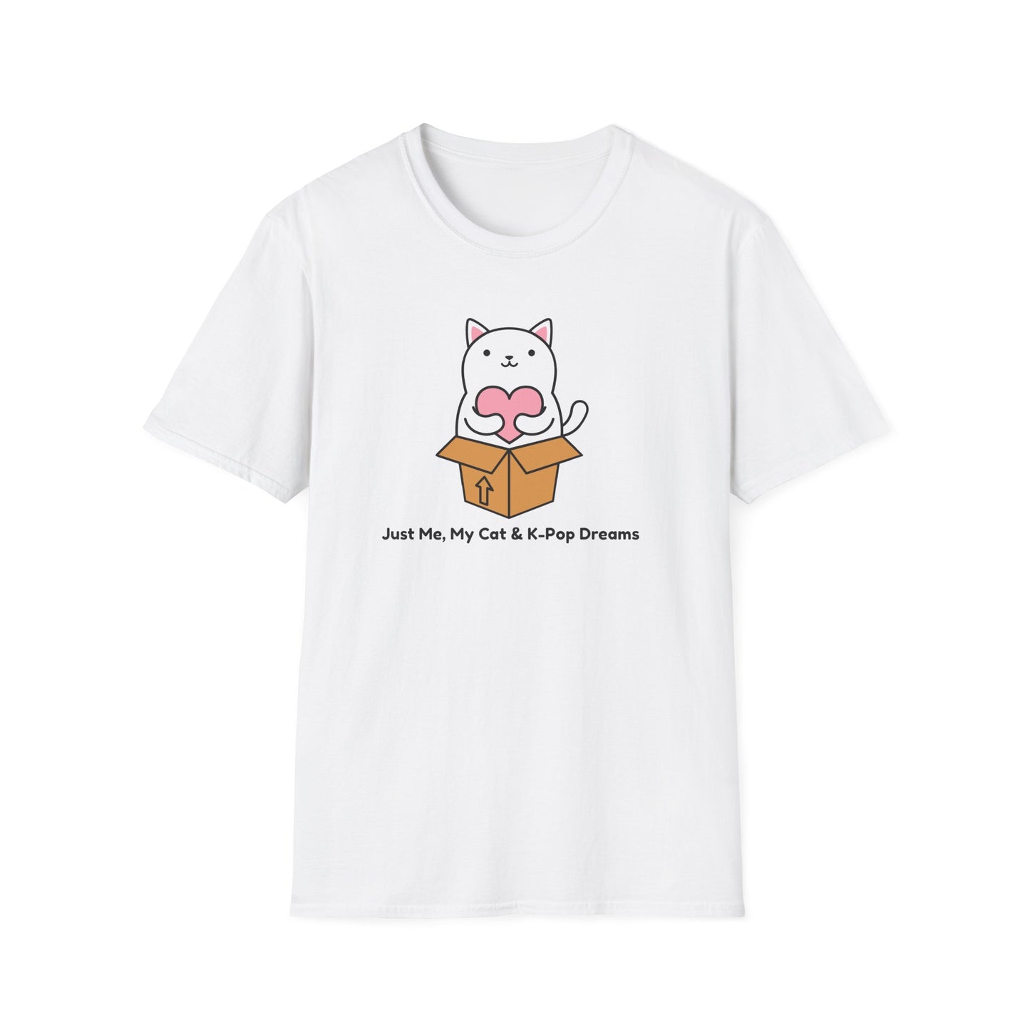 KPOP fan cat lover Just me, my cat, and kpop dreams funny t