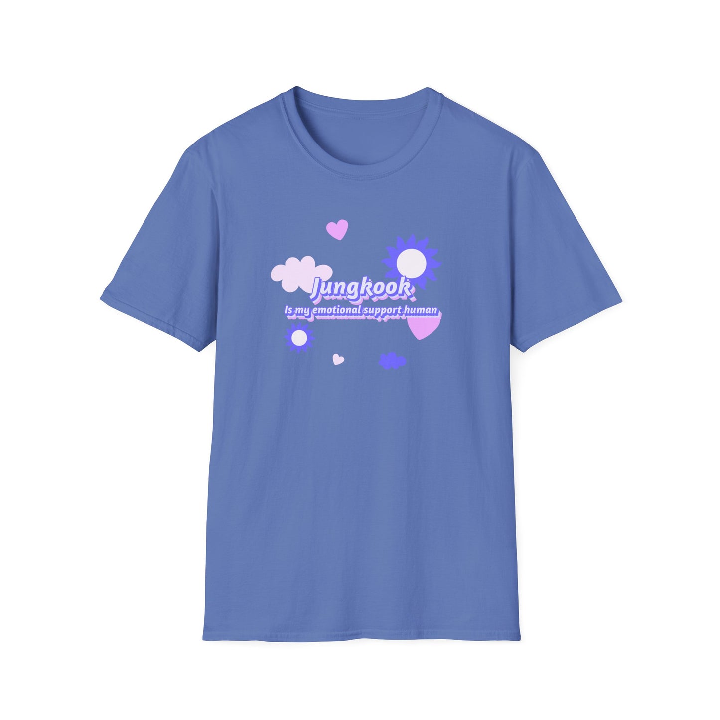 BTS Jungkook is my emotional support human unisex softstyle graphic t-Shirt
