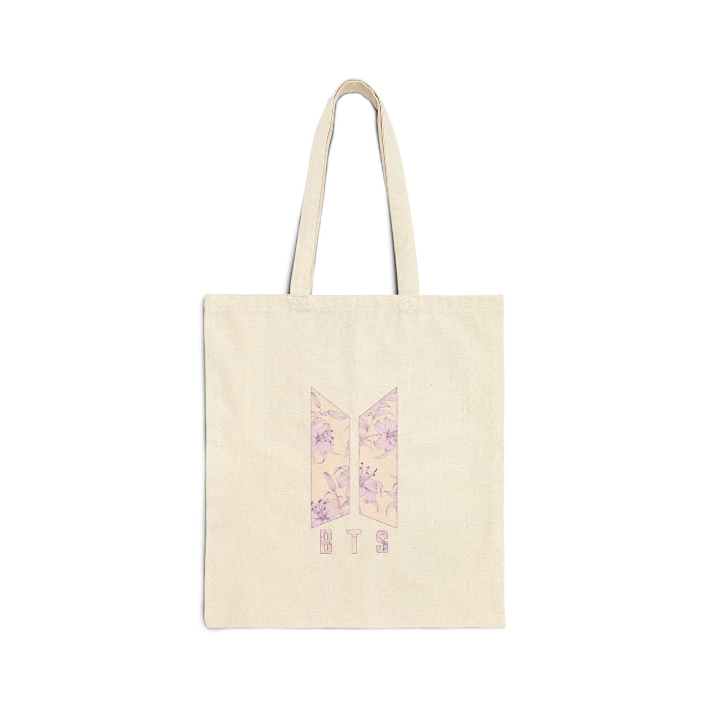 Floral BTS Logo Tote Bloom in Every Step jungkook taehyung jimin jin jhope suga namjoon easter birthday mother's day