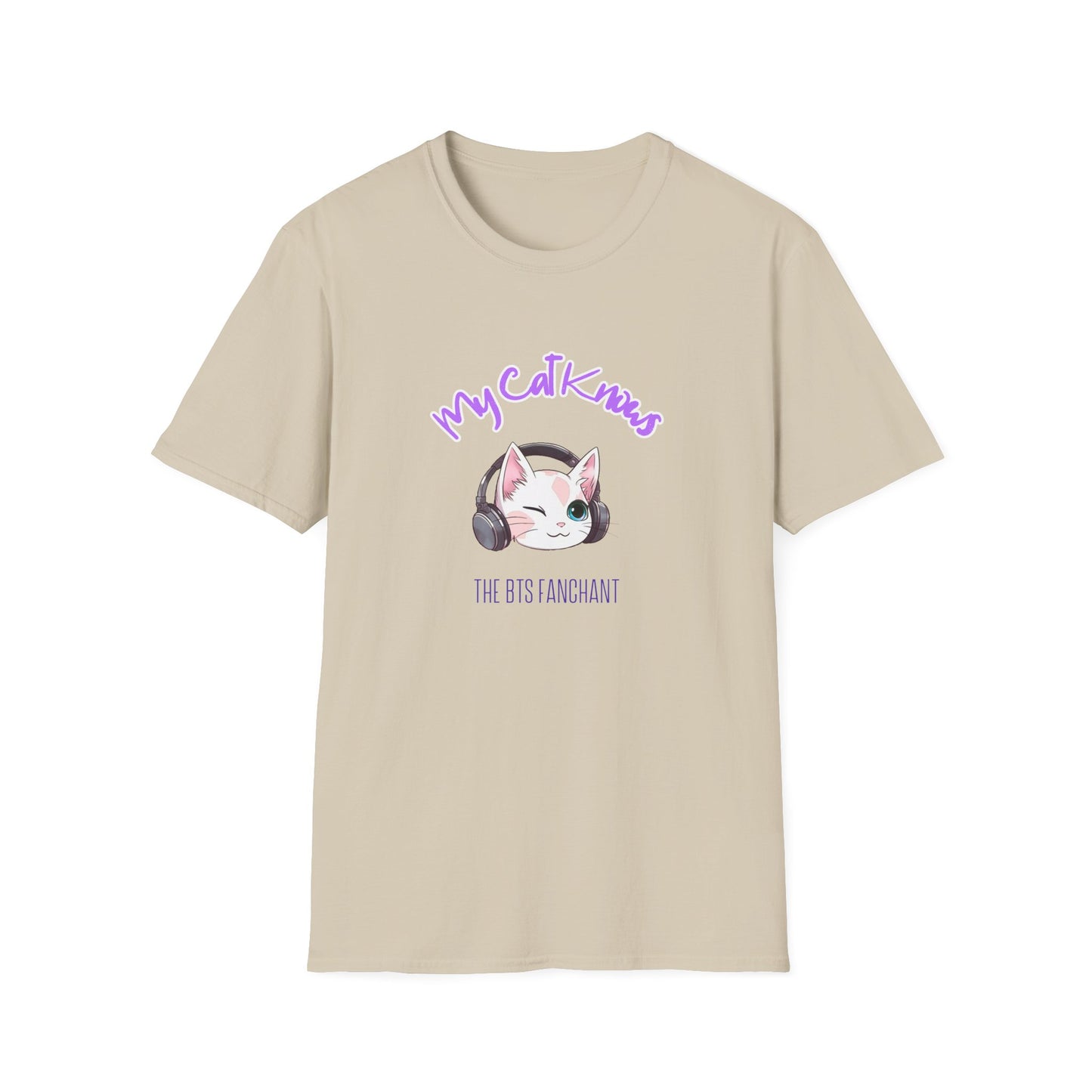 BTS Funny T My cat knows the BTS fanchant custom fan shirt